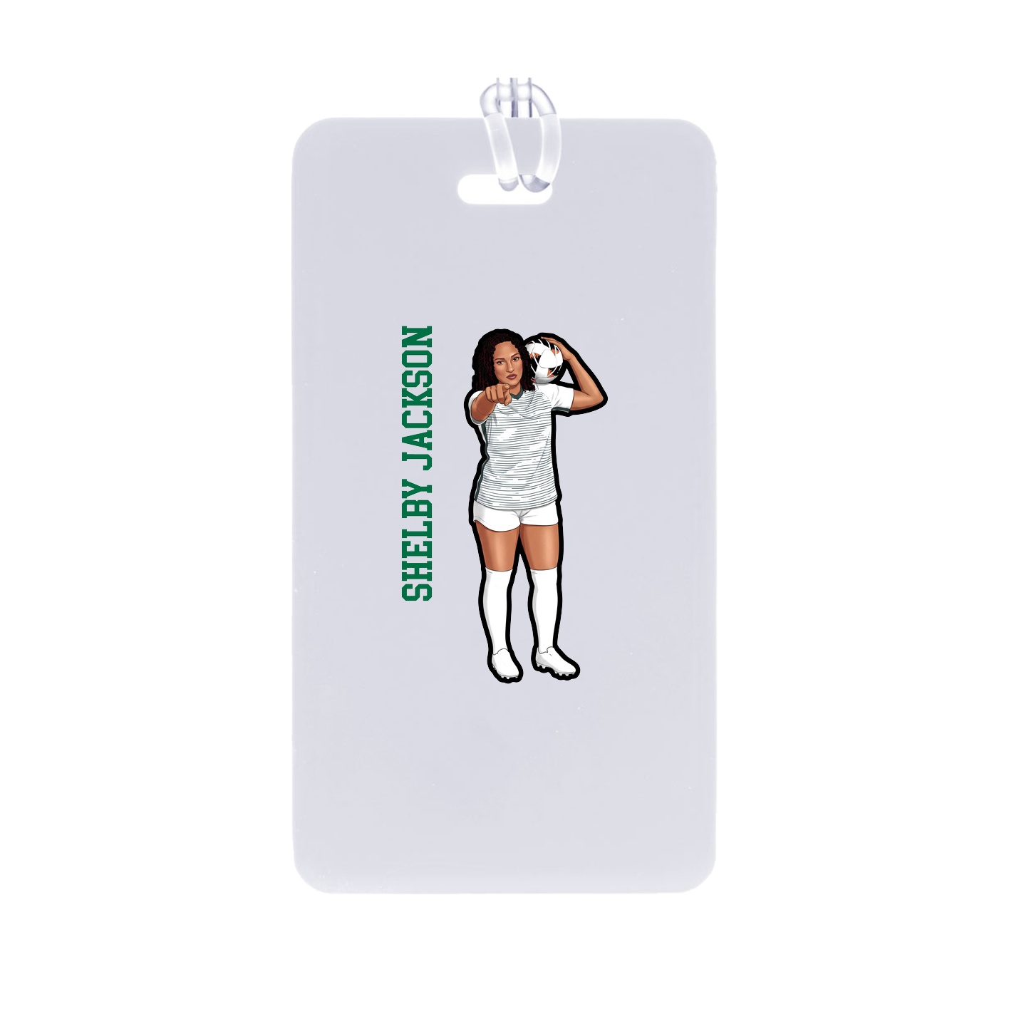 Bag Tag — Name Vertical in Classic