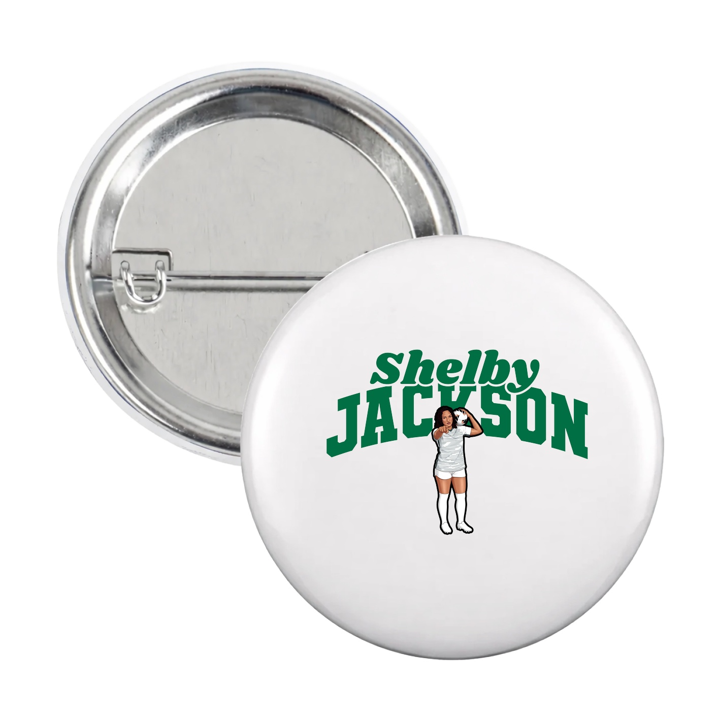 Game Day Button — Signature Arch in White