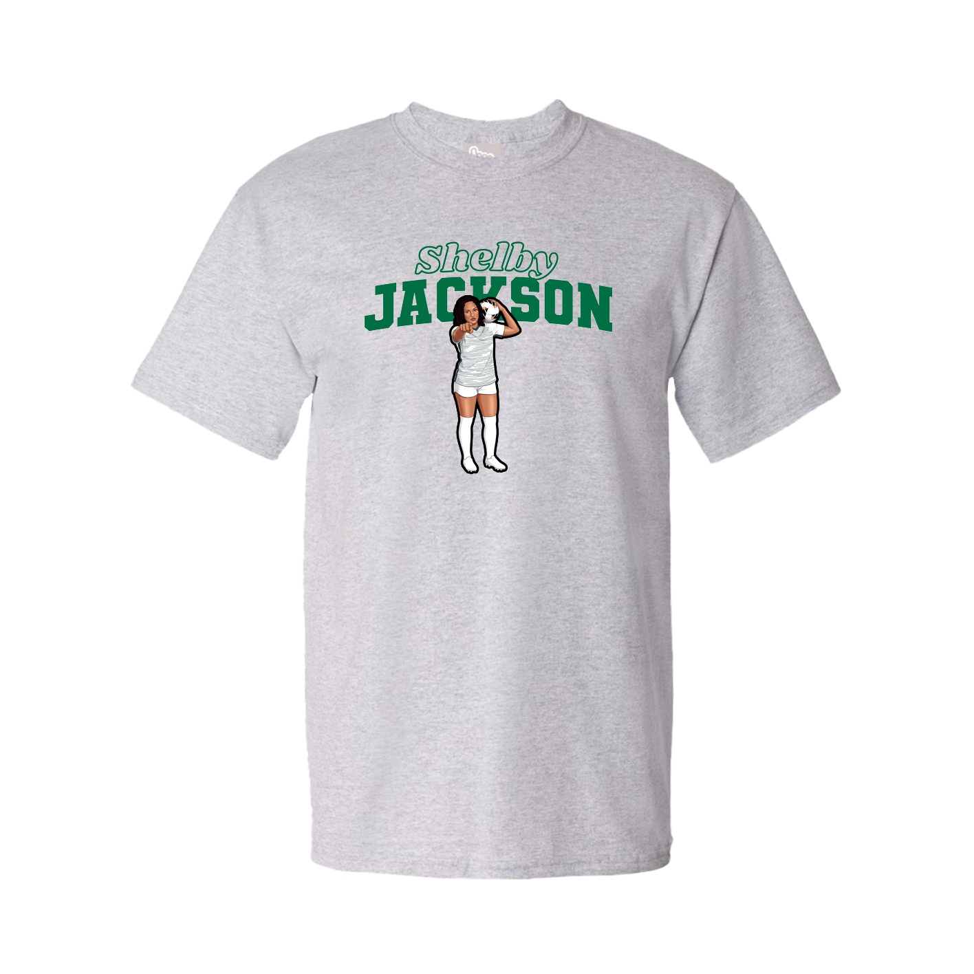 Youth Tee — Name Arch in Grey