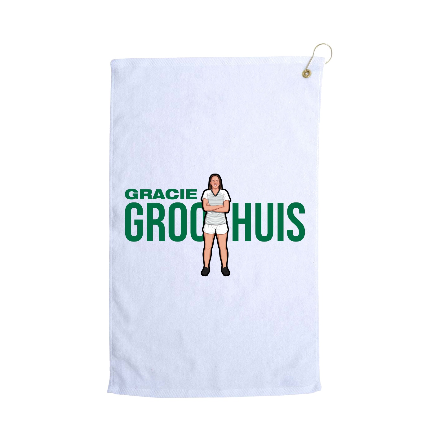 Golf Towel — Player Name in White