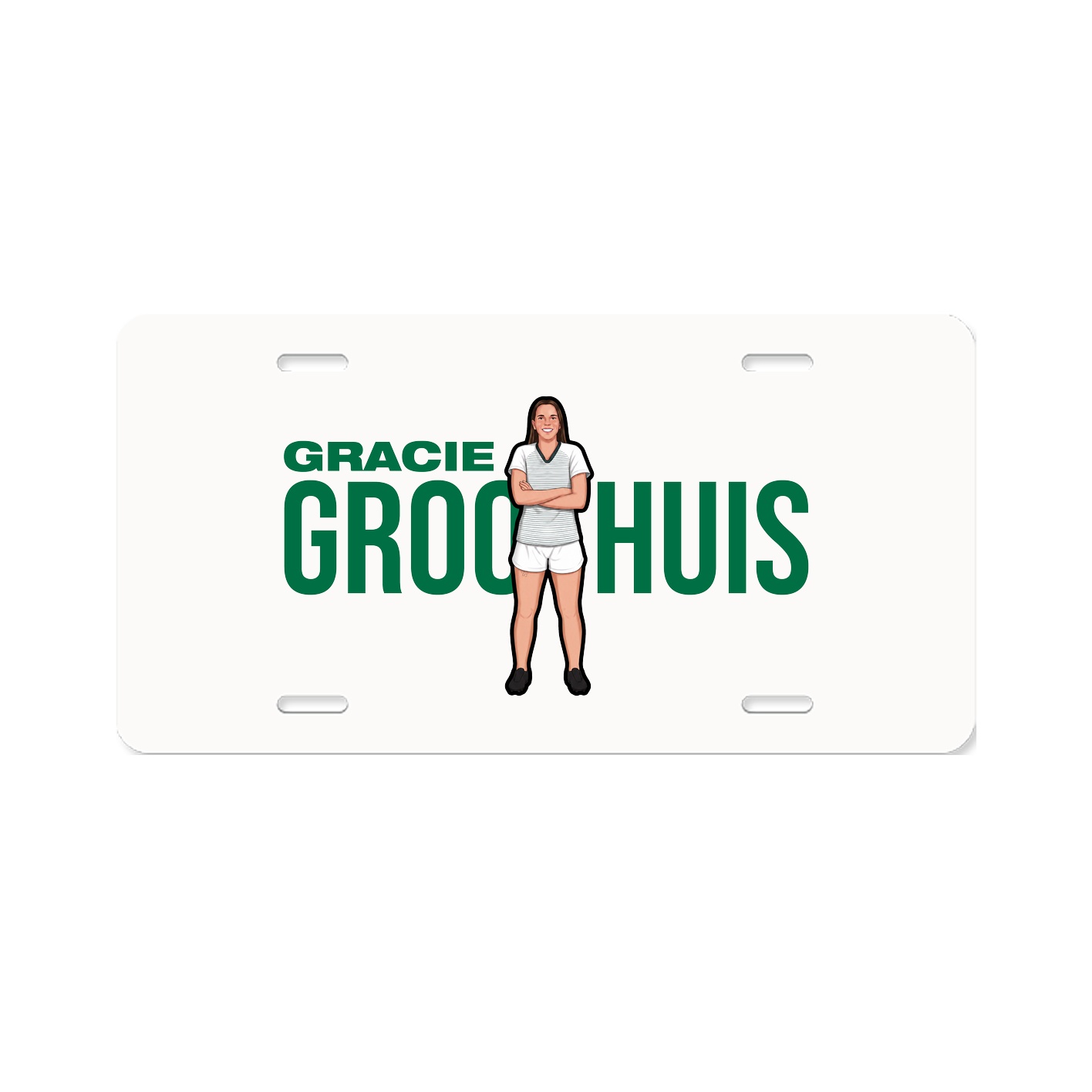 License Plate — Player Name in Classic