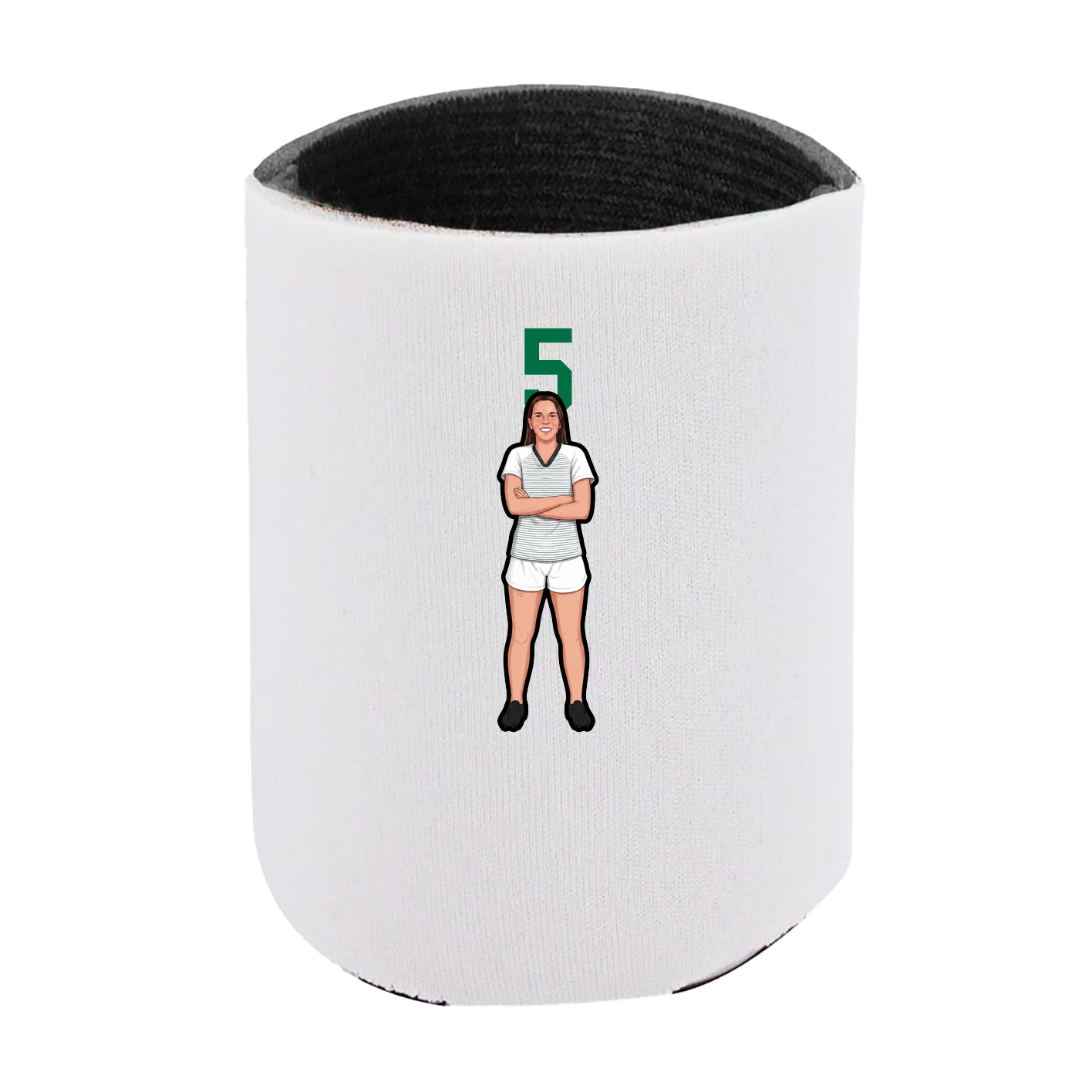 Can Holder — Number Top in White