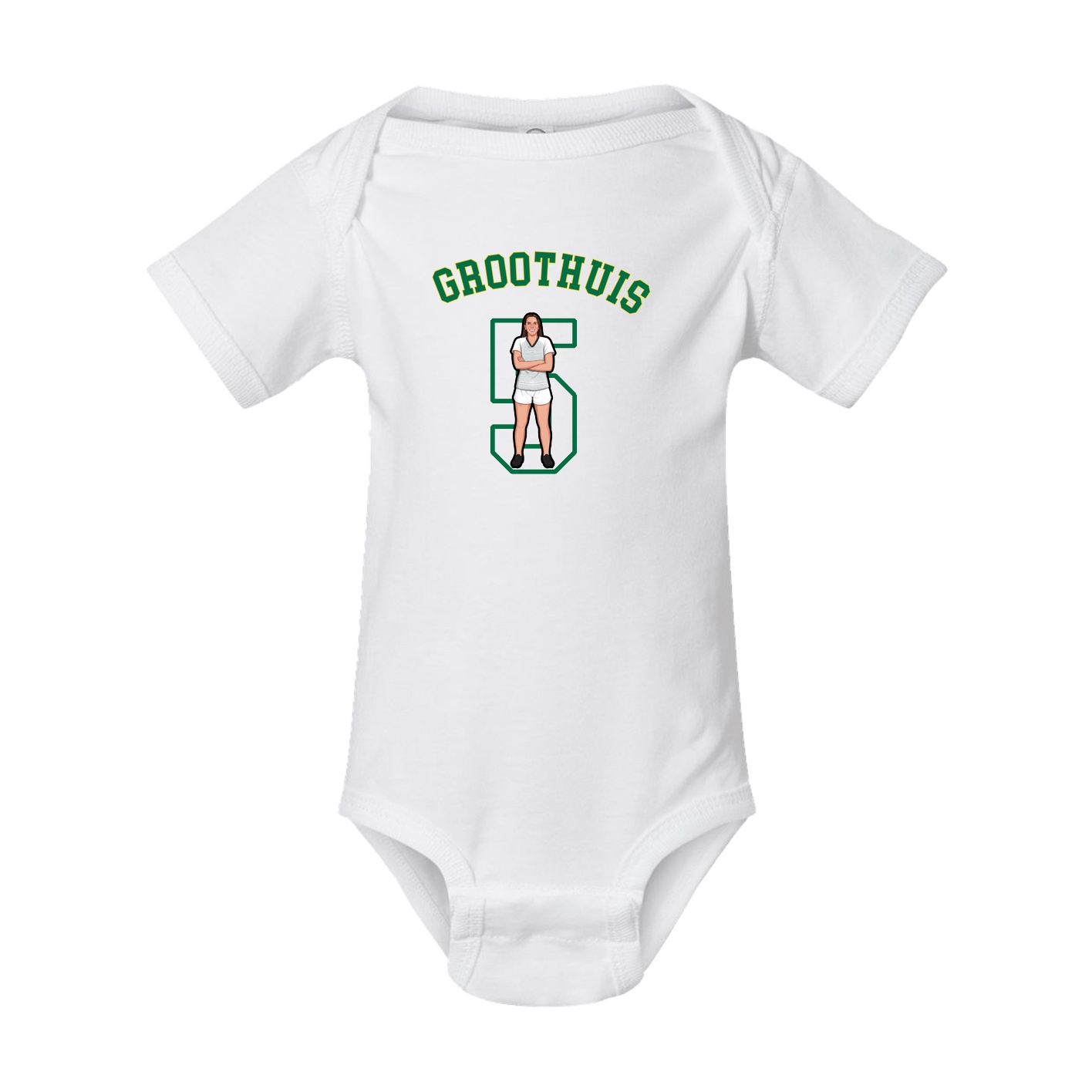 Baby Onesie — Shirsey Arch in White