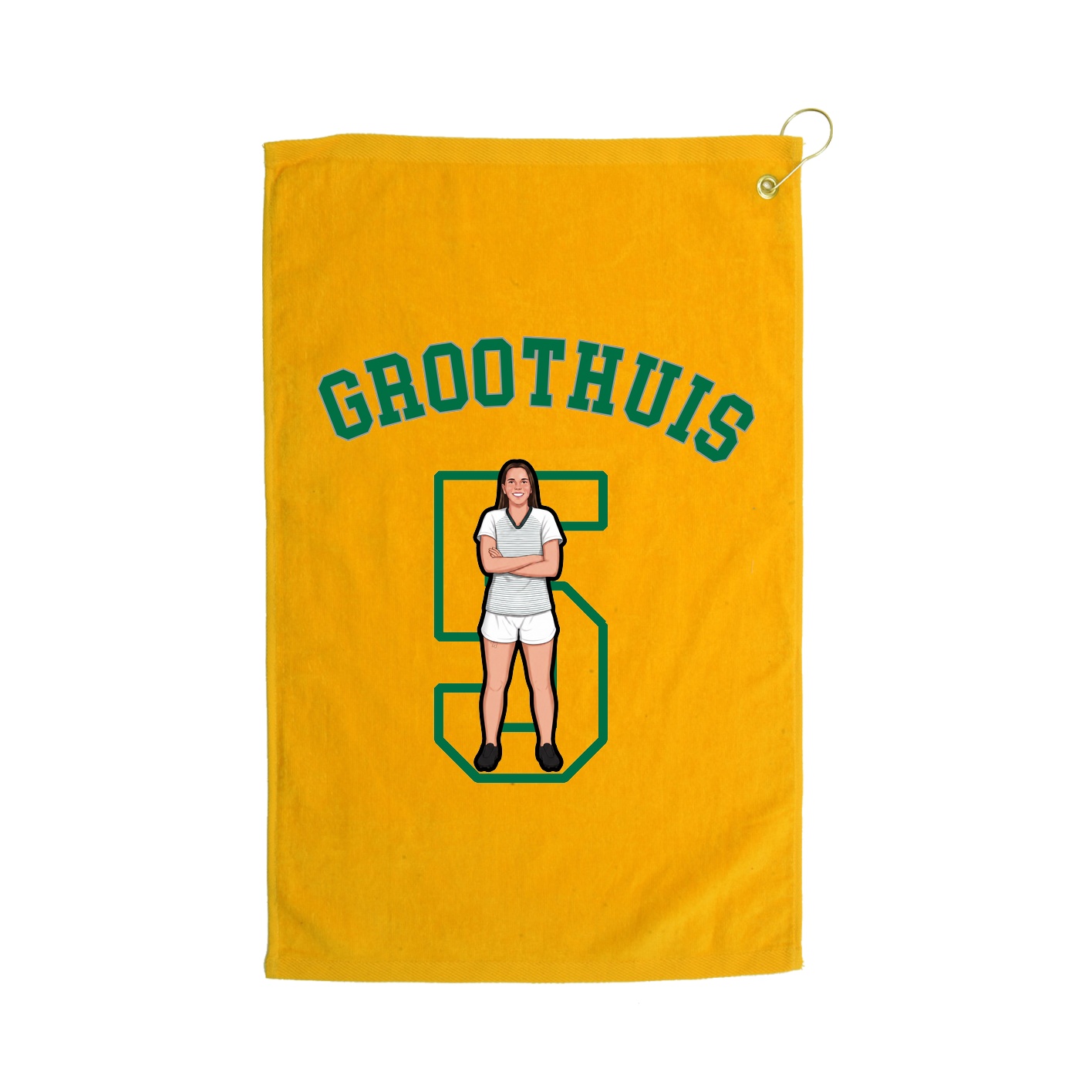 Golf Towel — Shirsey Arch in Gold
