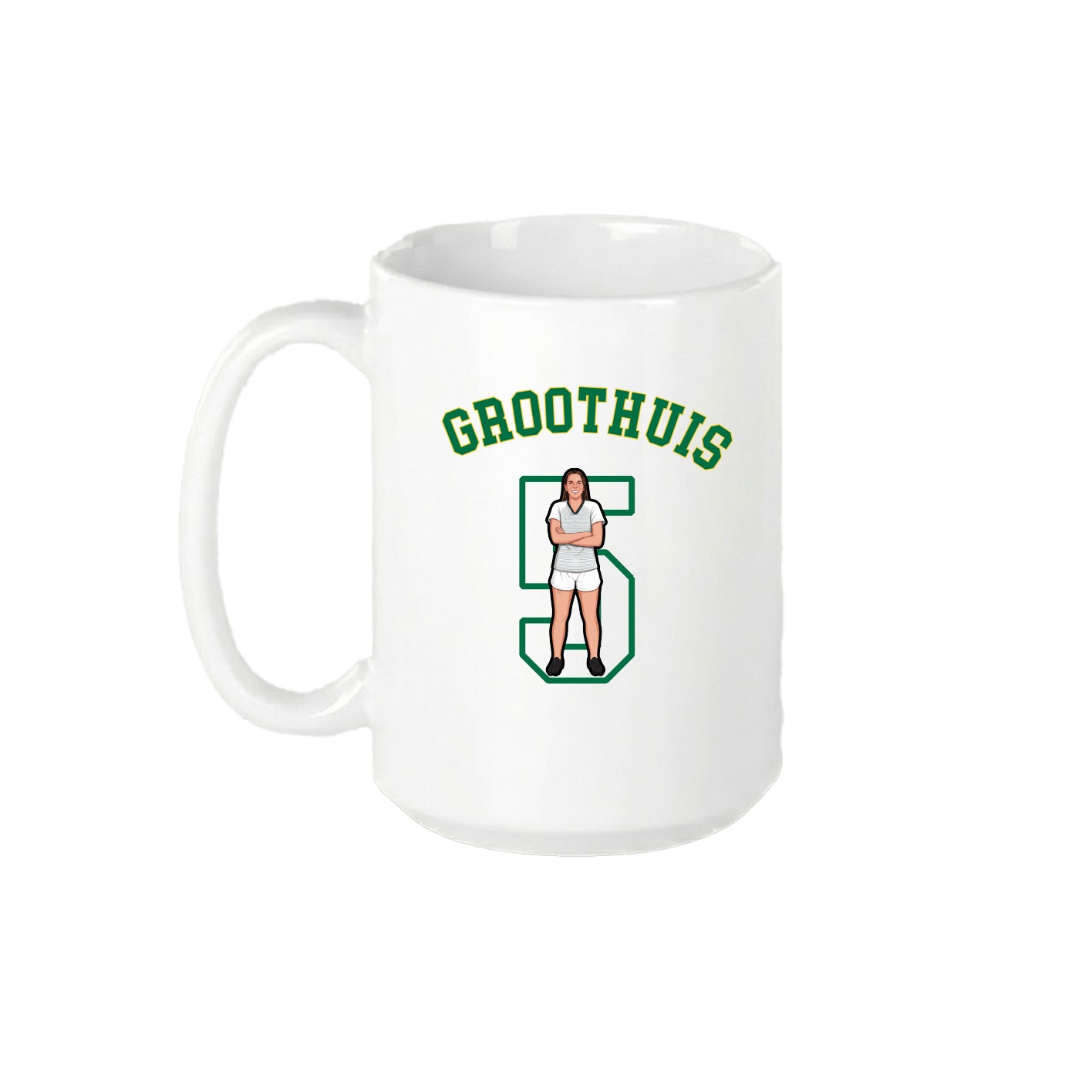 15oz Coffee Mug — Shirsey Arch in White