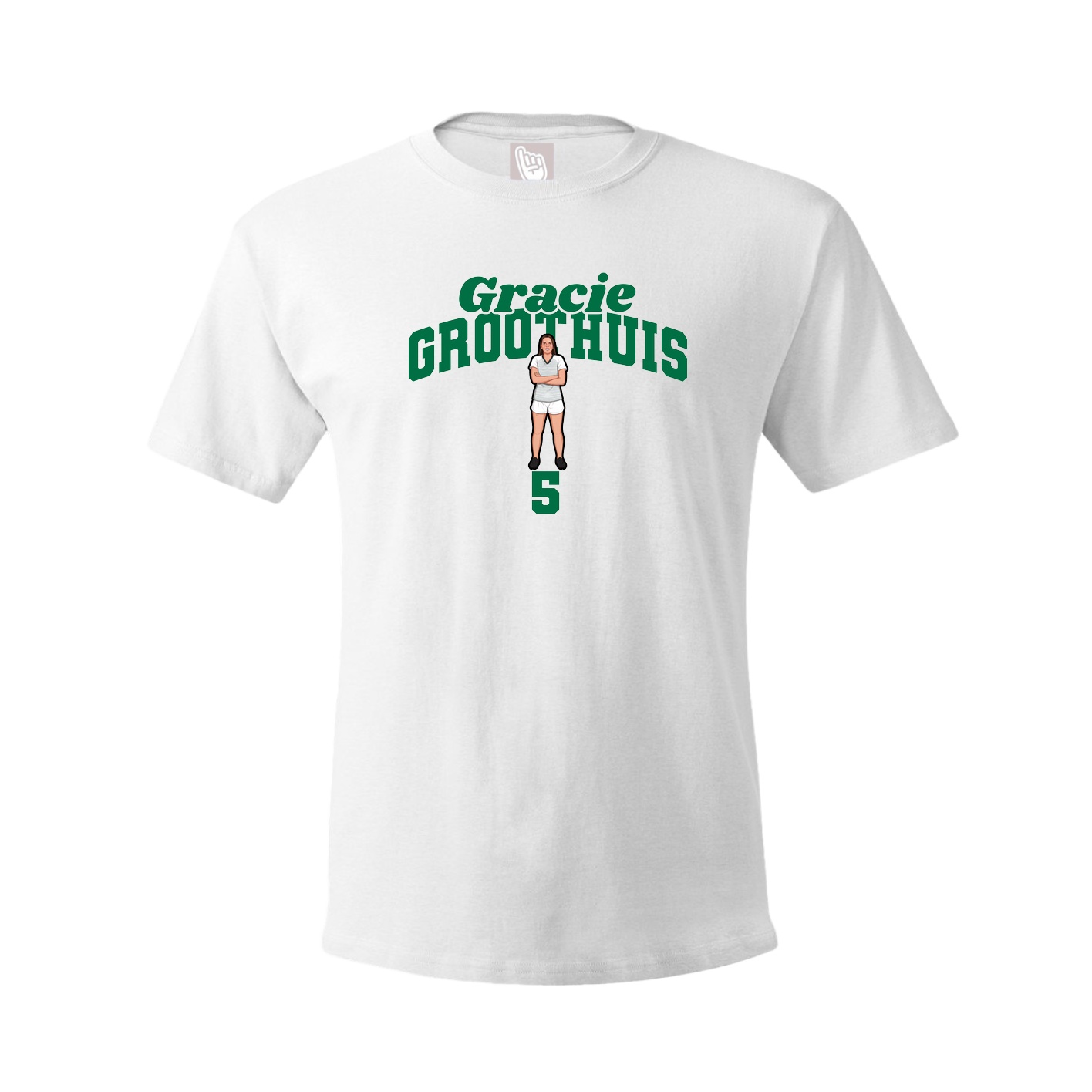 Youth Tee — Signature Arch in White