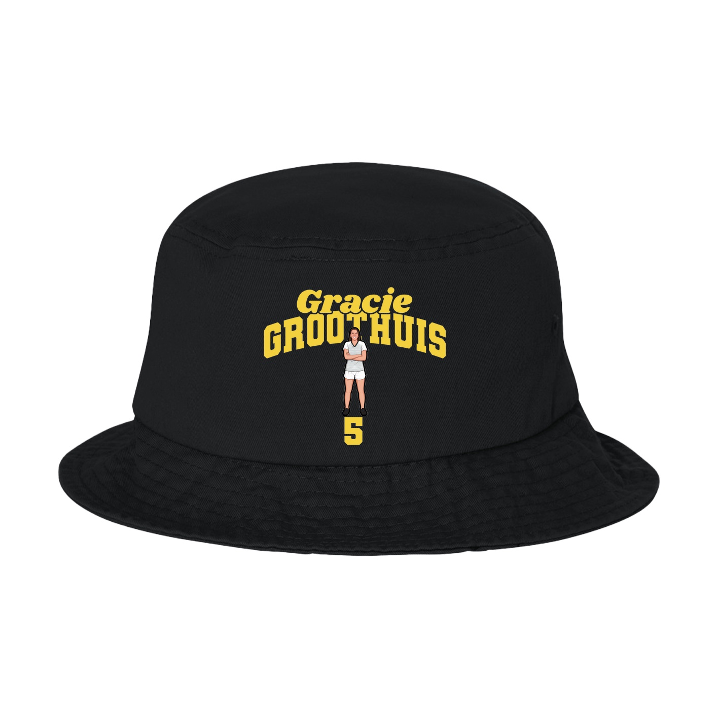 Bucket Cap — Signature Arch in Black