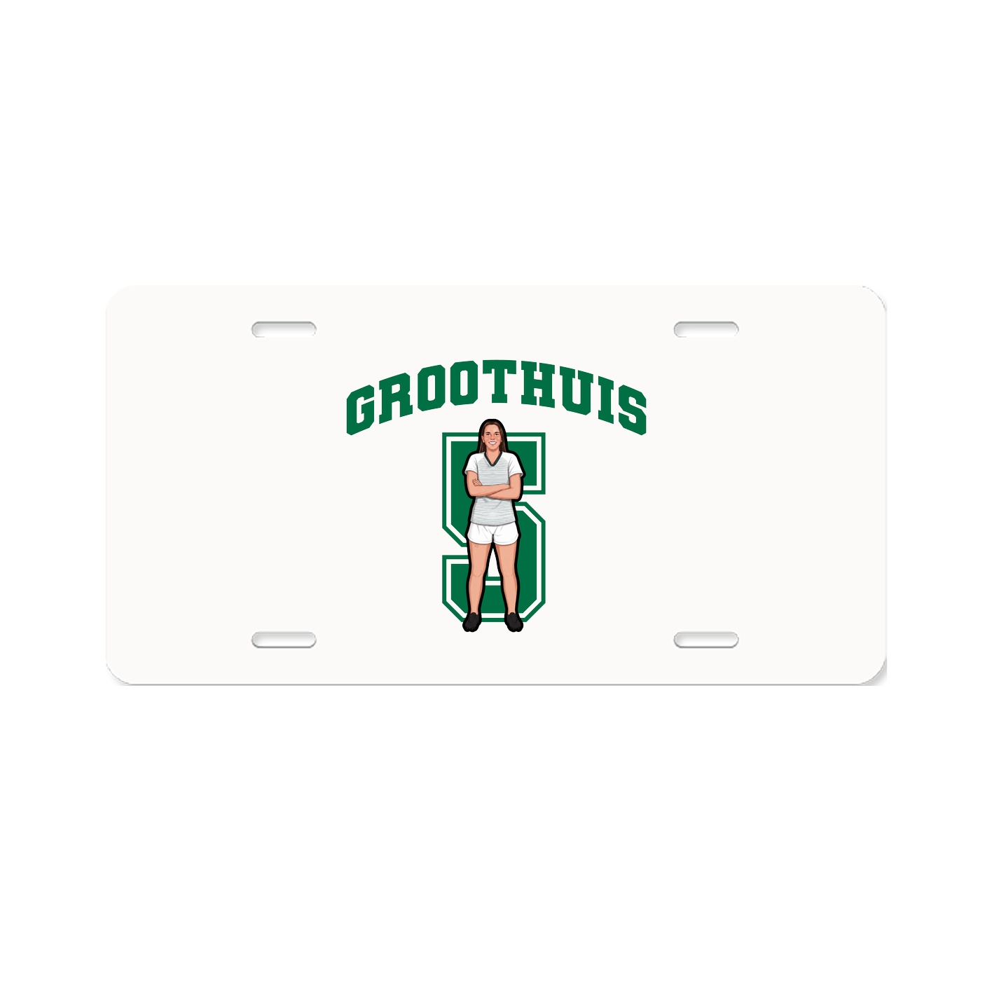 License Plate — Number in Classic