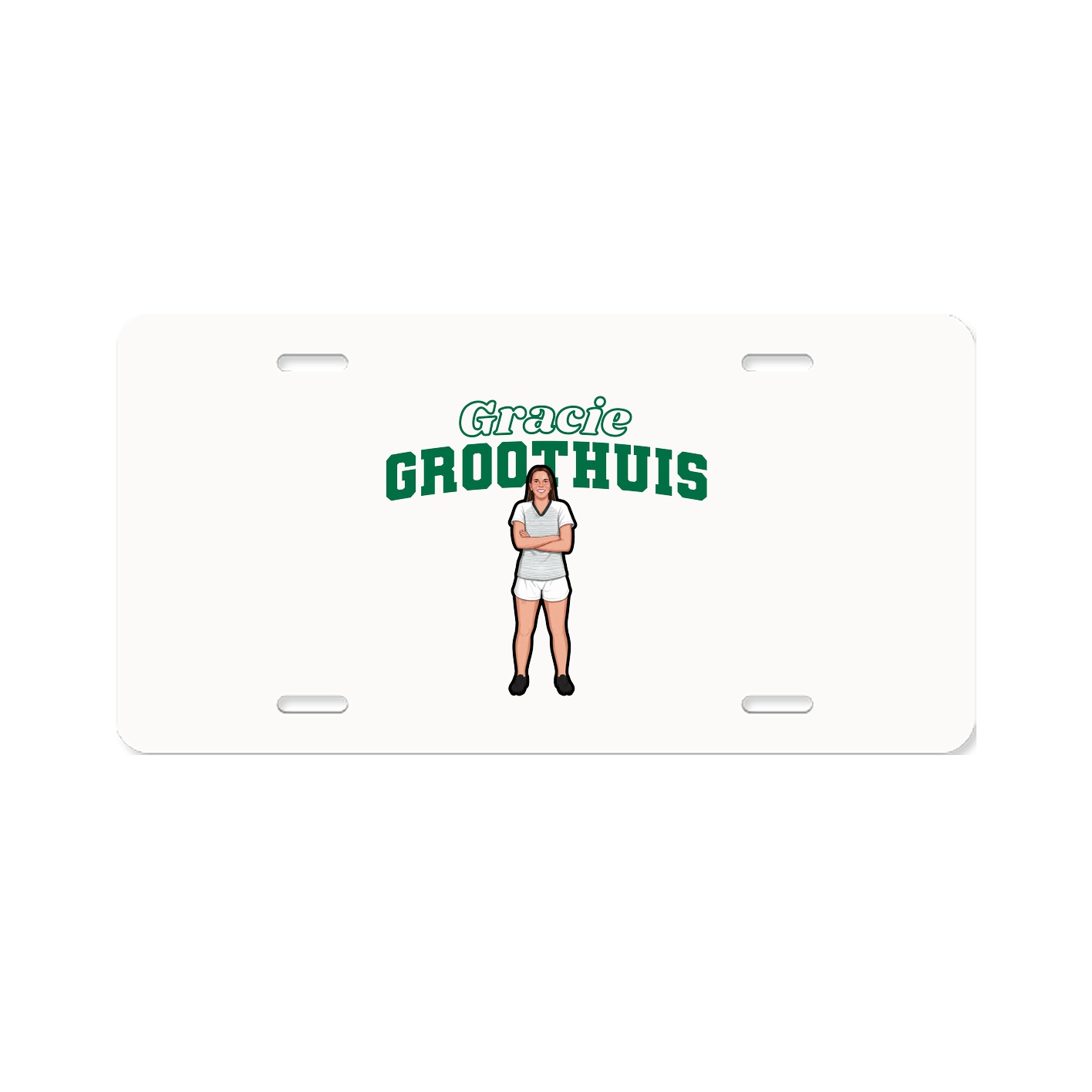 License Plate — Name Arch in Classic