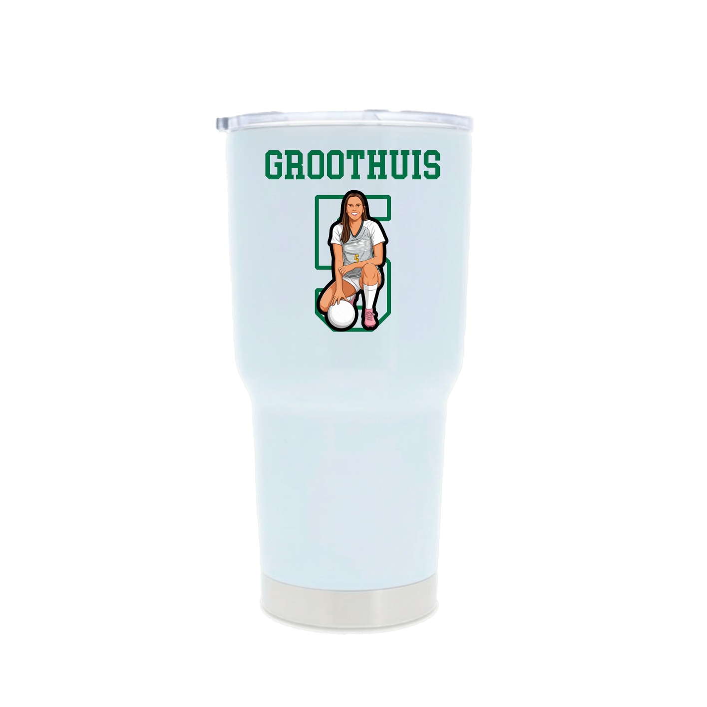 30oz Stainless Steel Tumbler — Shirsey in White