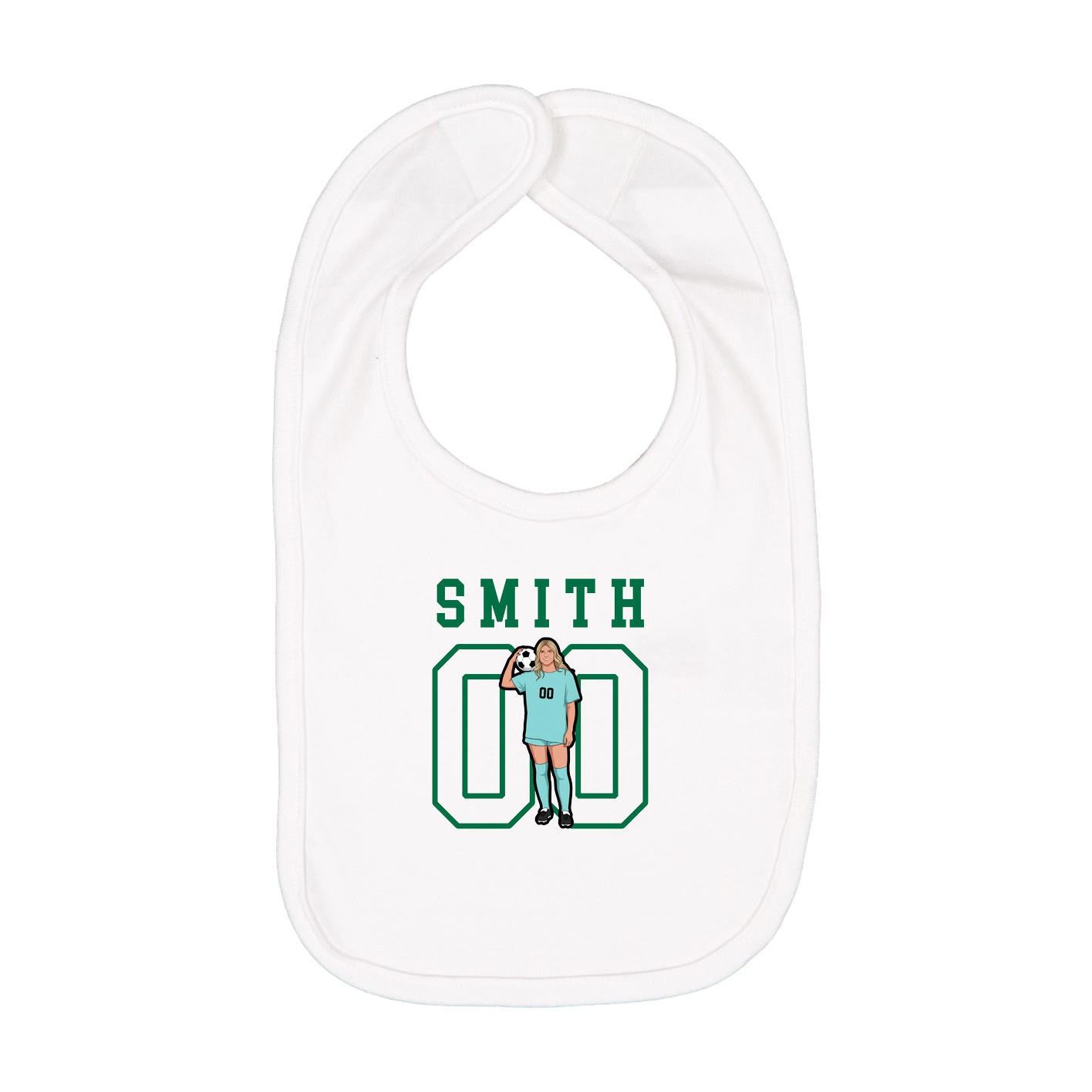 Infant Bib — Shirsey in White