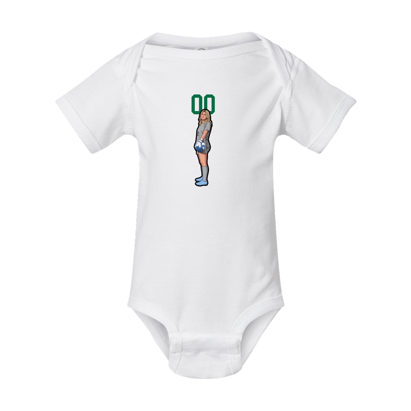 Baby Onesie — Number Top in White