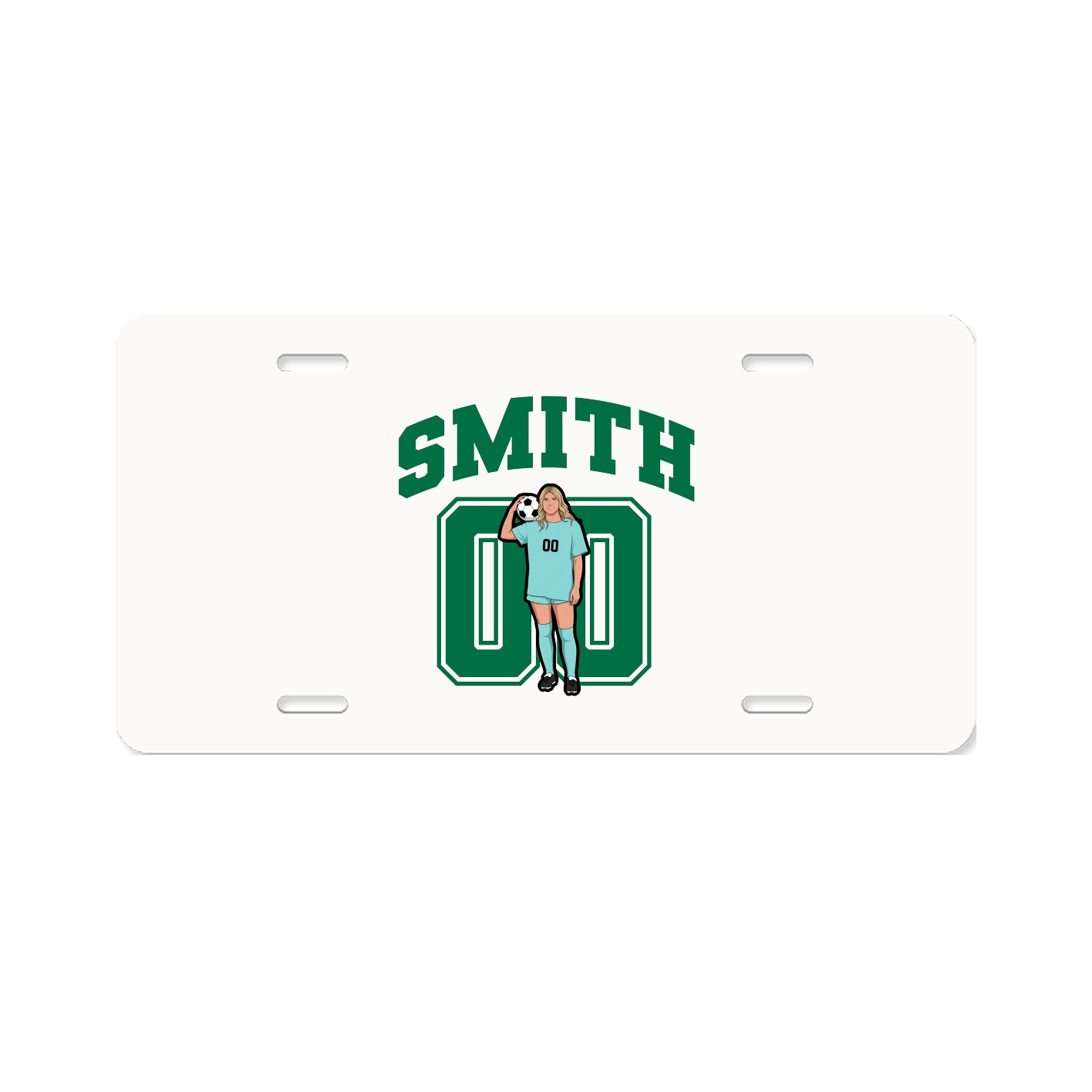License Plate — Number in Classic