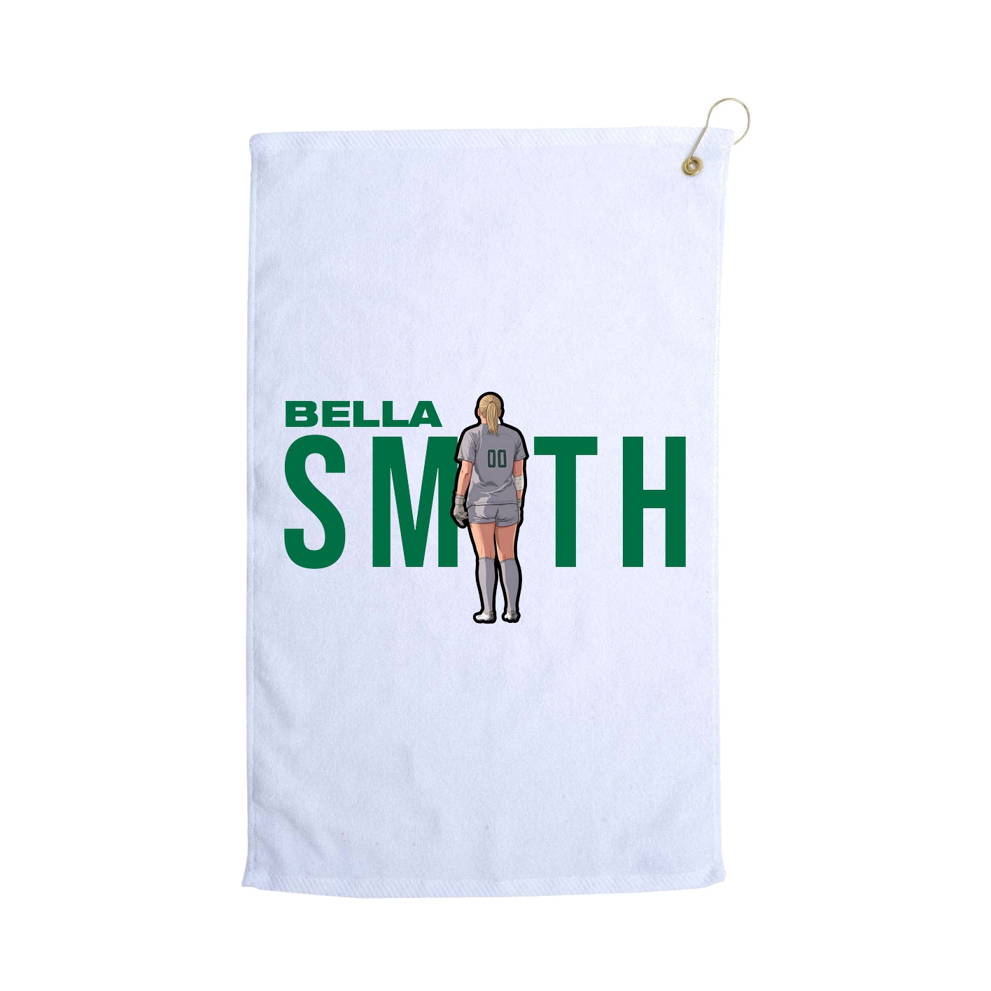 Golf Towel — Player Name in White