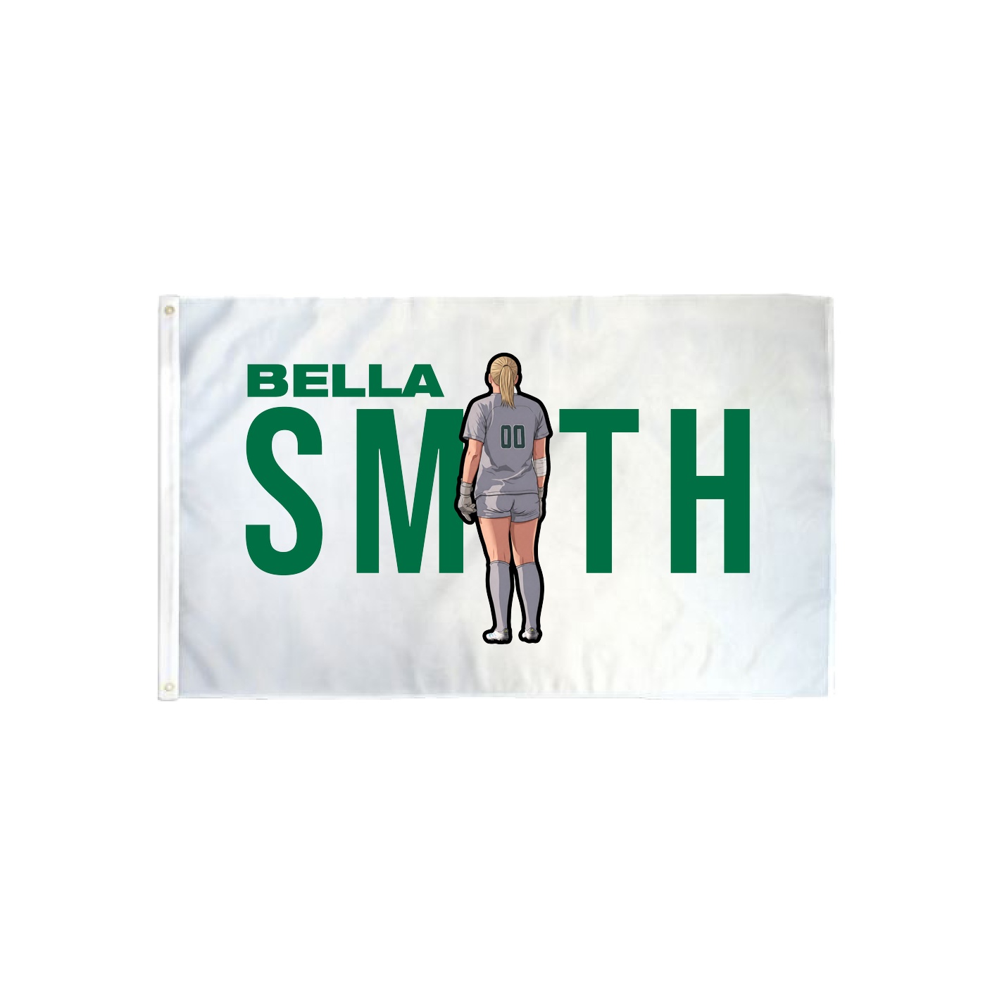 3x5 Flag — Player Name in Classic