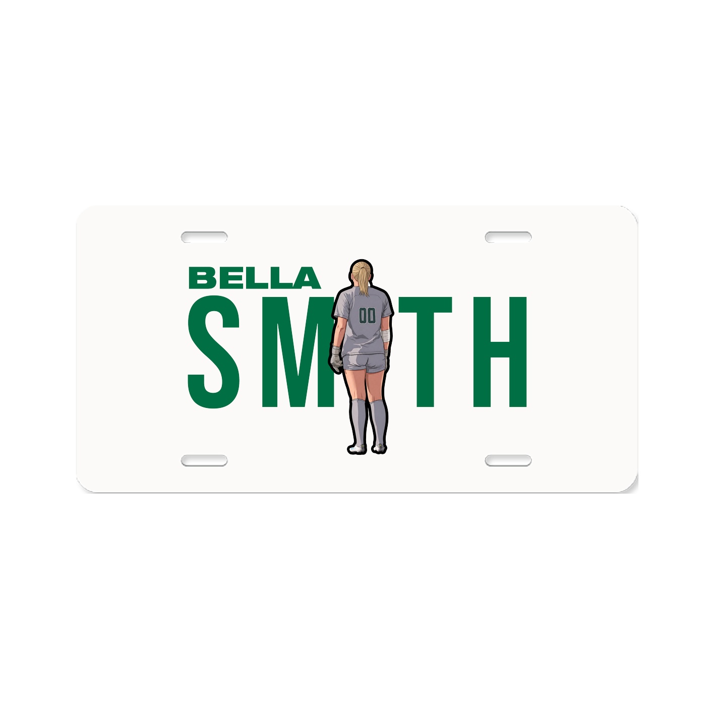 License Plate — Player Name in Classic