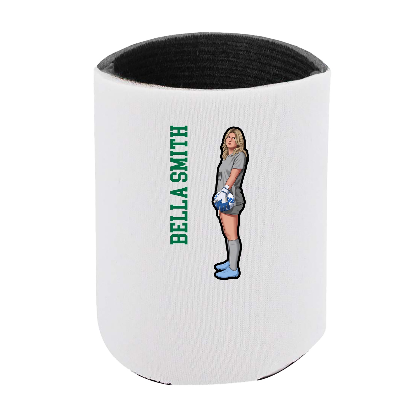 Can Holder — Name Vertical in White