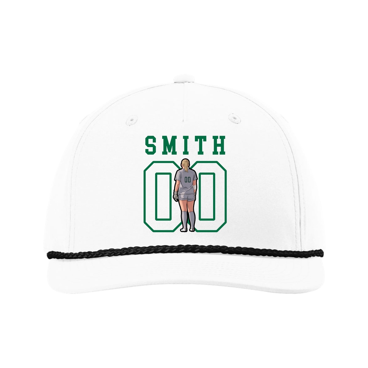 Five-Panel Classic Rope Cap — Shirsey in White