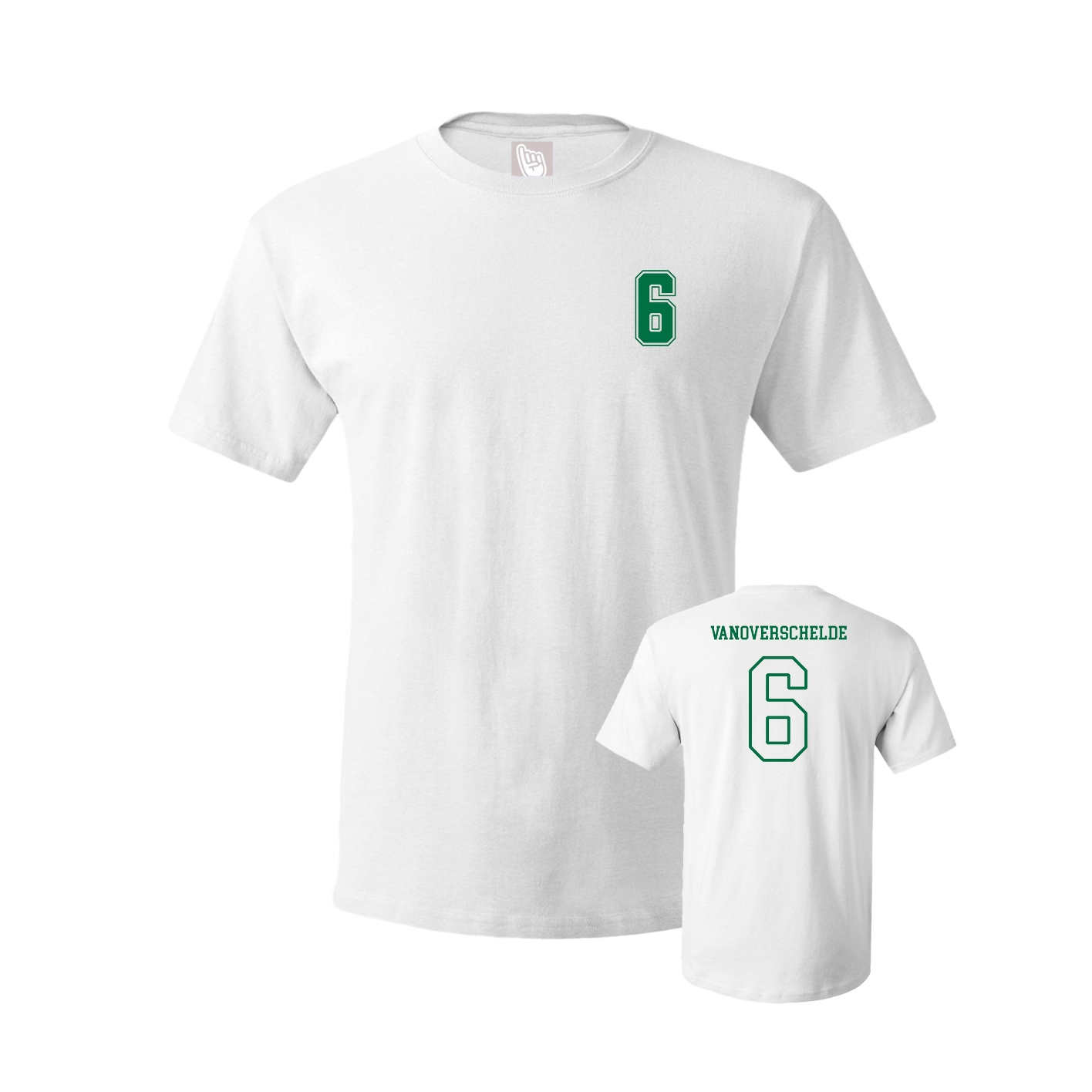 Youth Tee — Chest Back in White