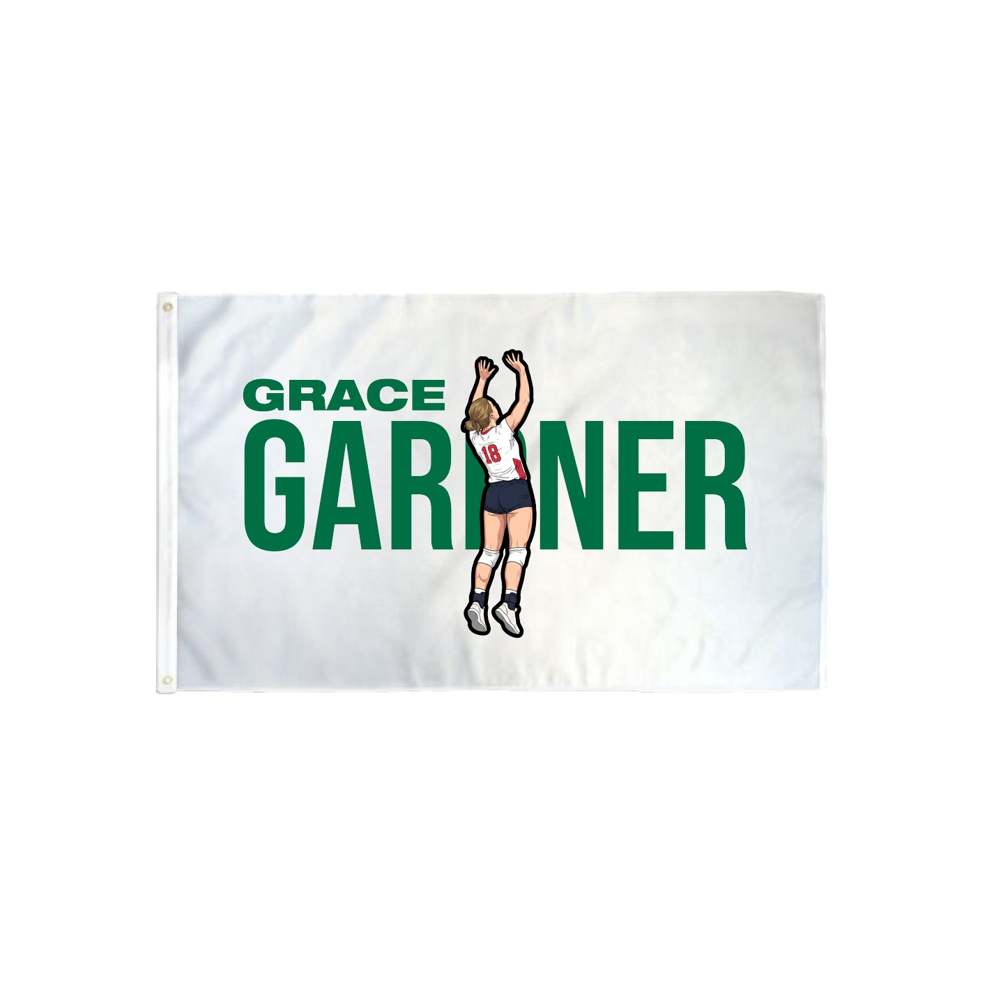 3x5 Flag — Player Name in Classic