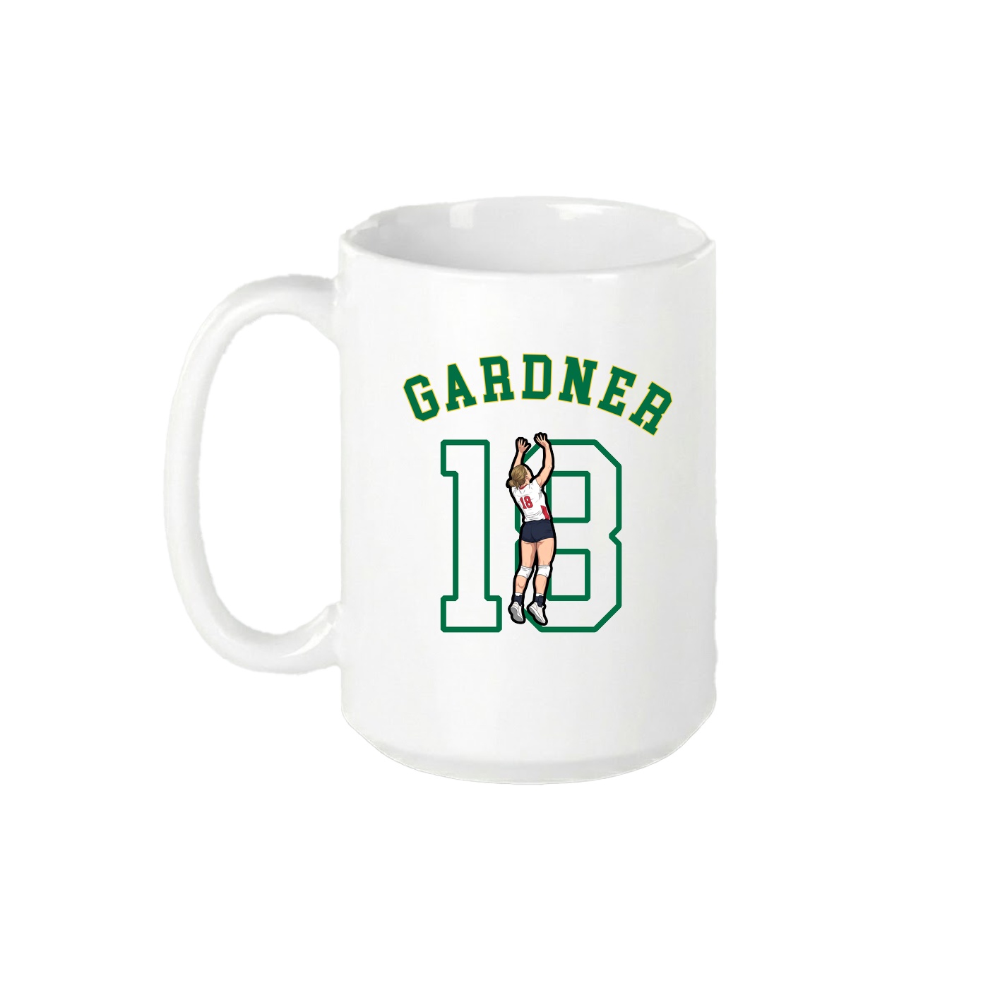 15oz Coffee Mug — Shirsey Arch in White