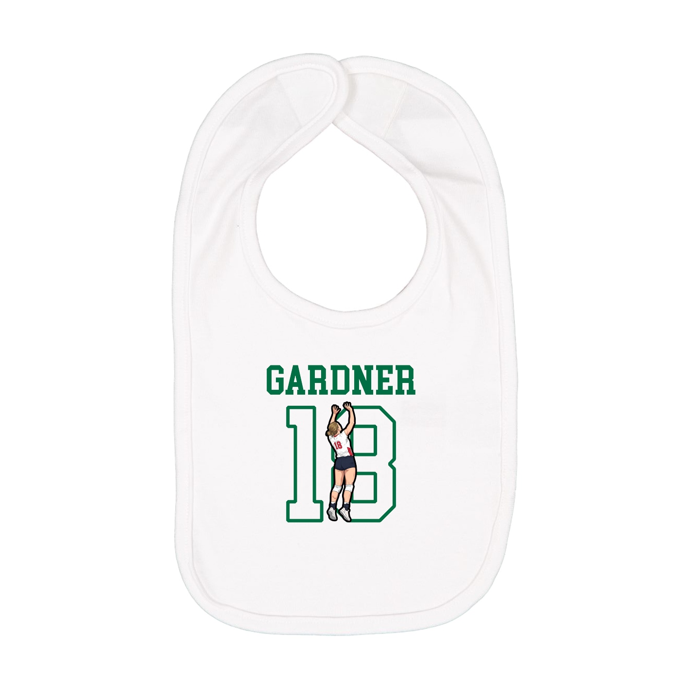 Infant Bib — Shirsey in White