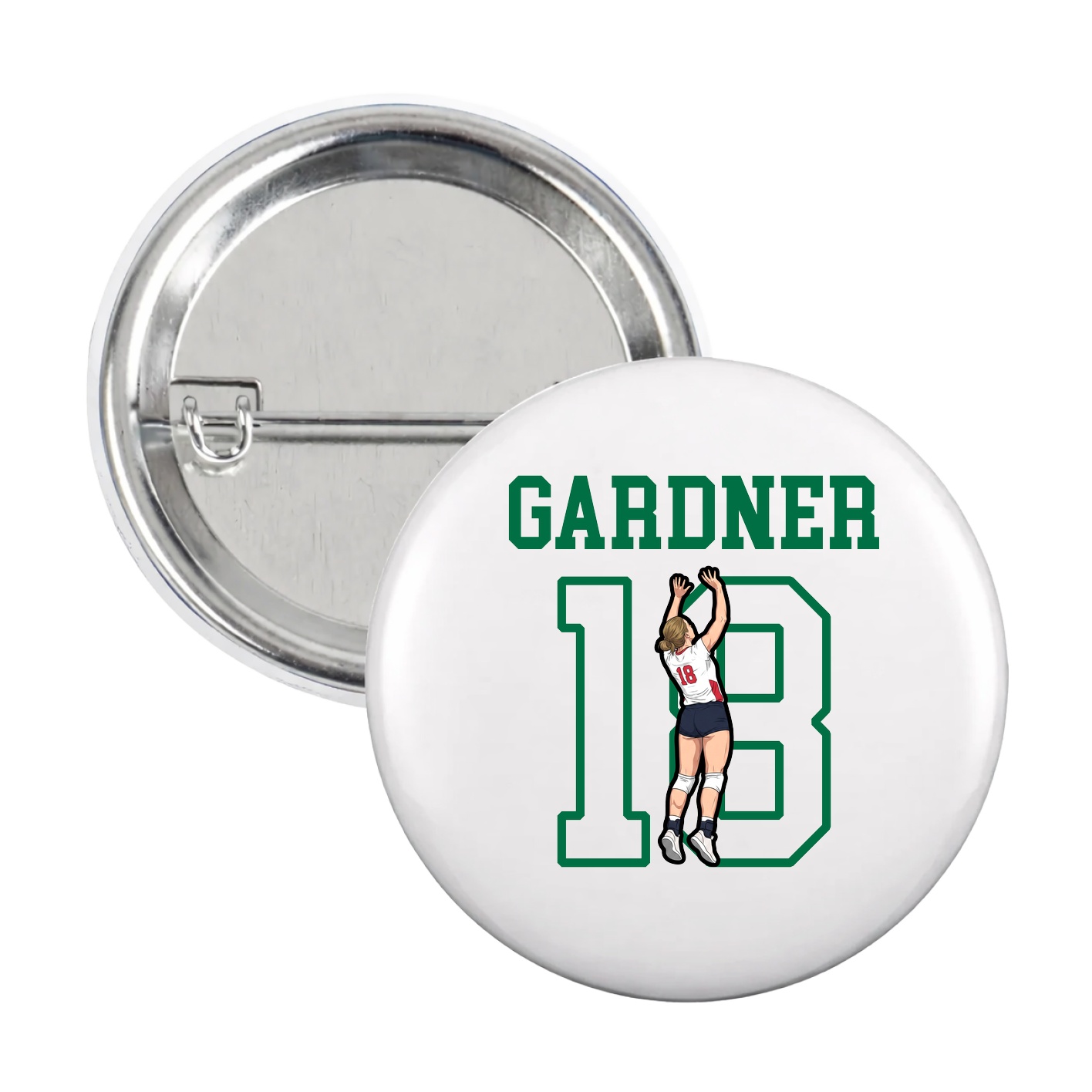 Game Day Button — Shirsey in White