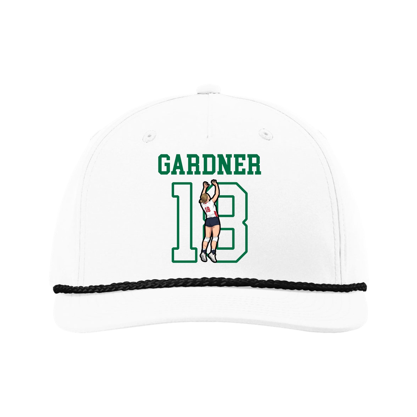Five-Panel Classic Rope Cap — Shirsey in White