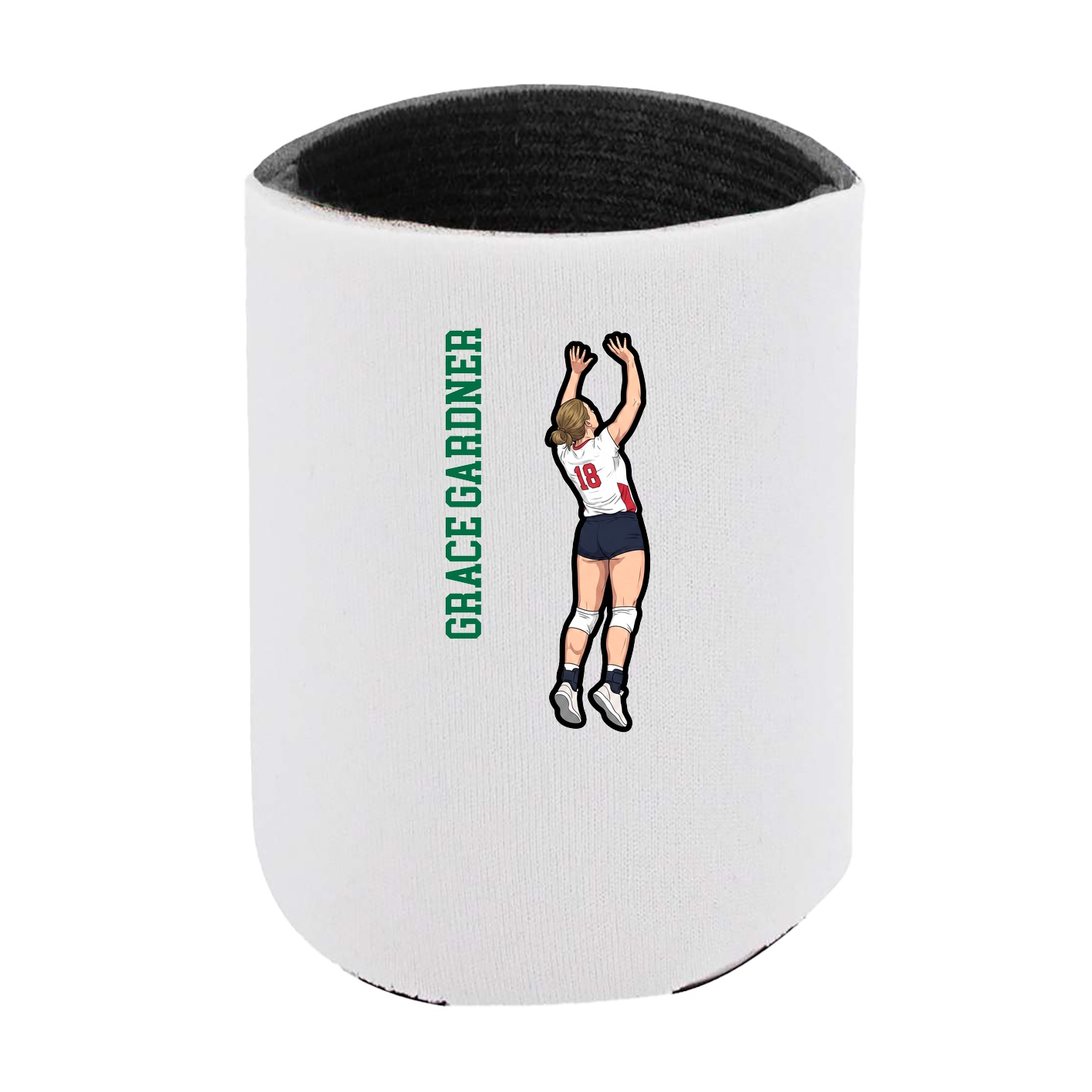 Can Holder — Name Vertical in White
