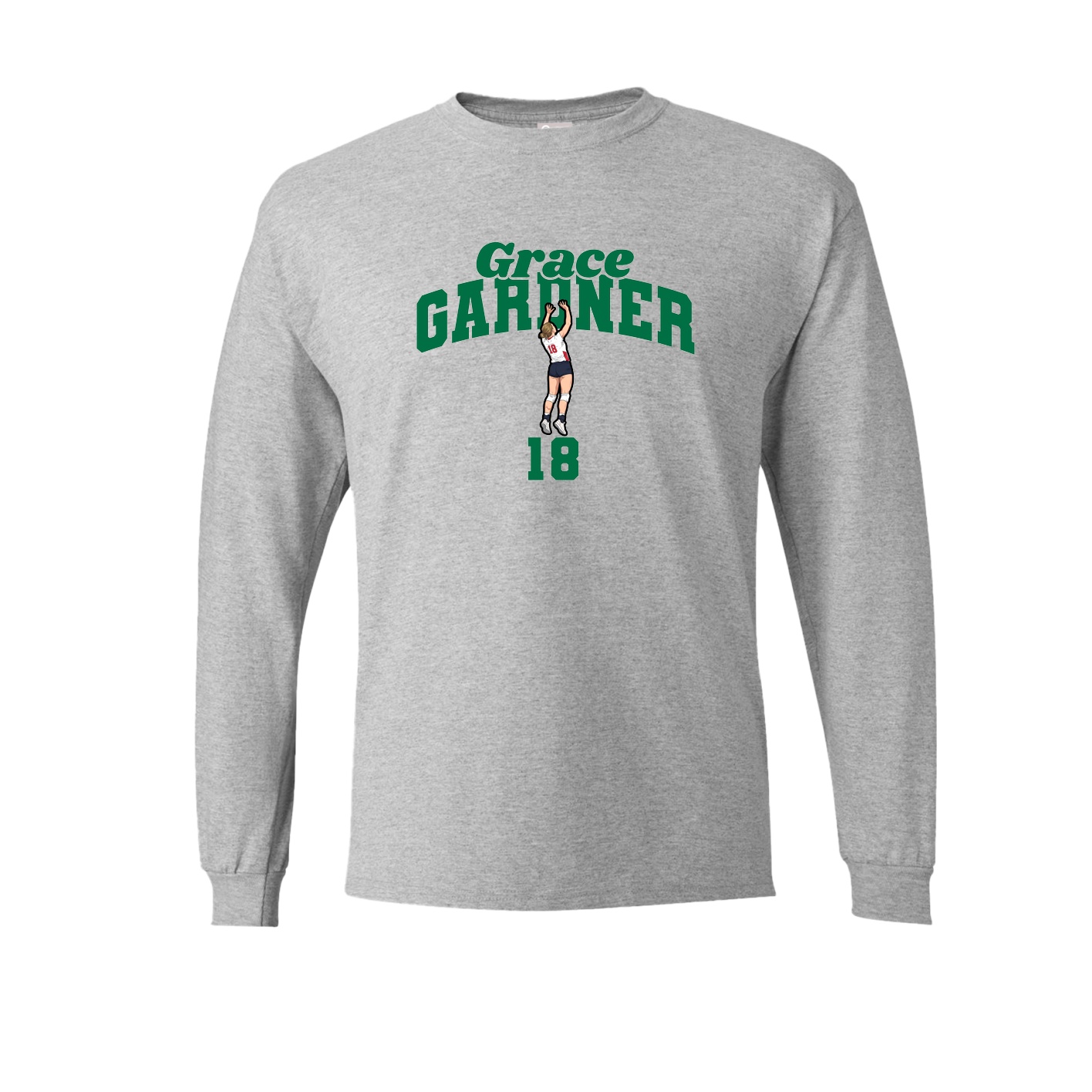 Long Sleeve Tee — Signature Arch in Grey