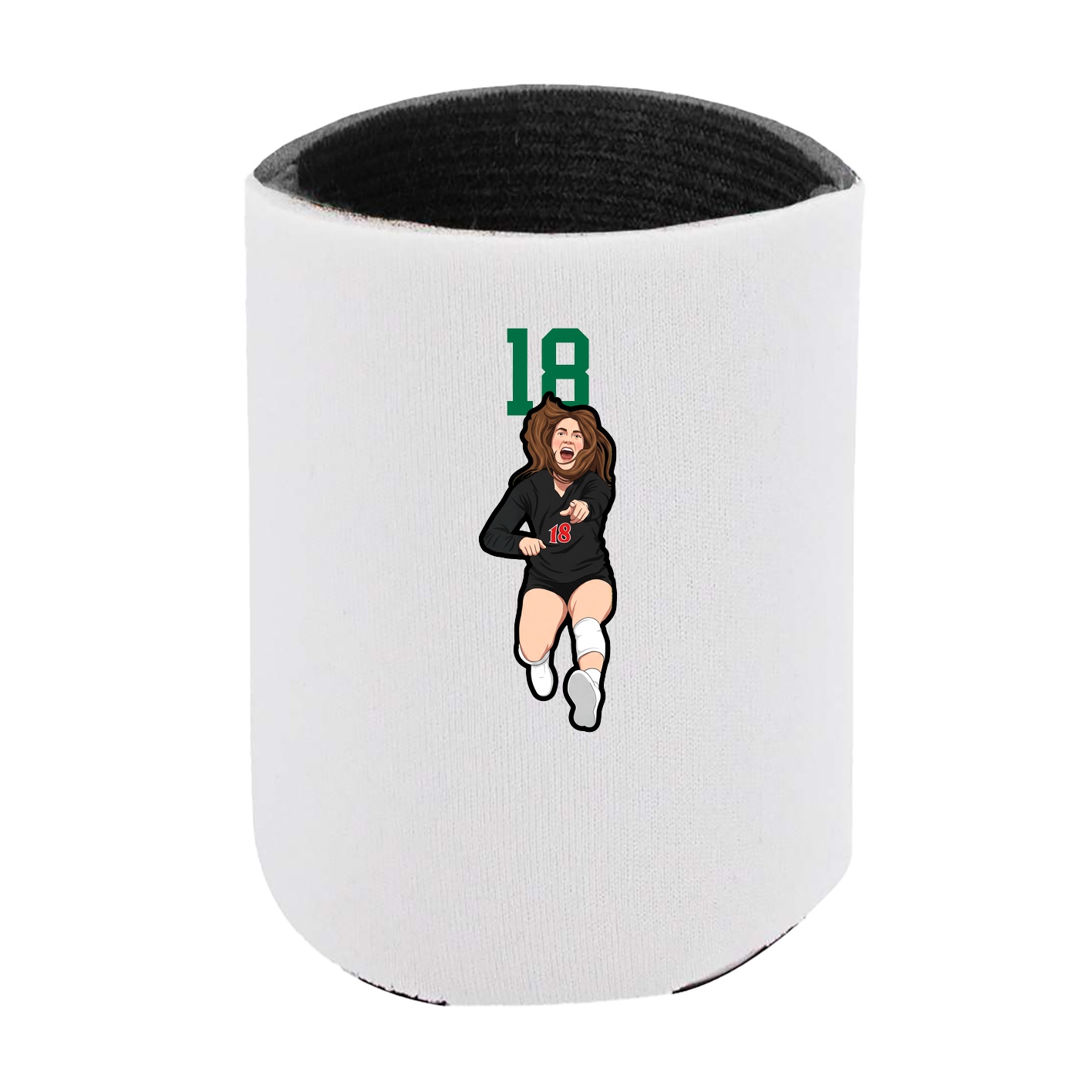 Can Holder — Number Top in White