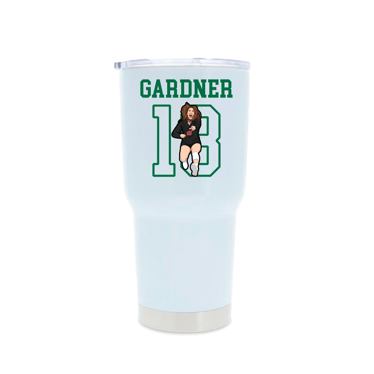 30oz Stainless Steel Tumbler — Shirsey in White