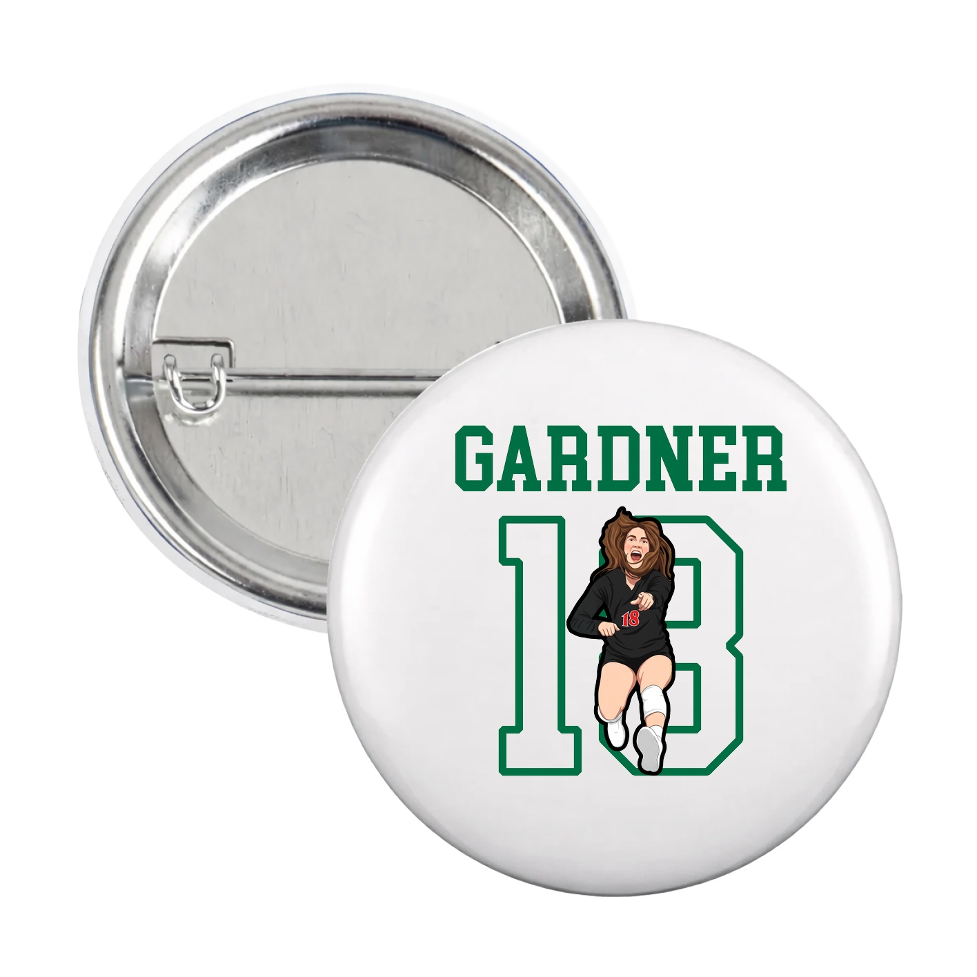 Game Day Button — Shirsey in White
