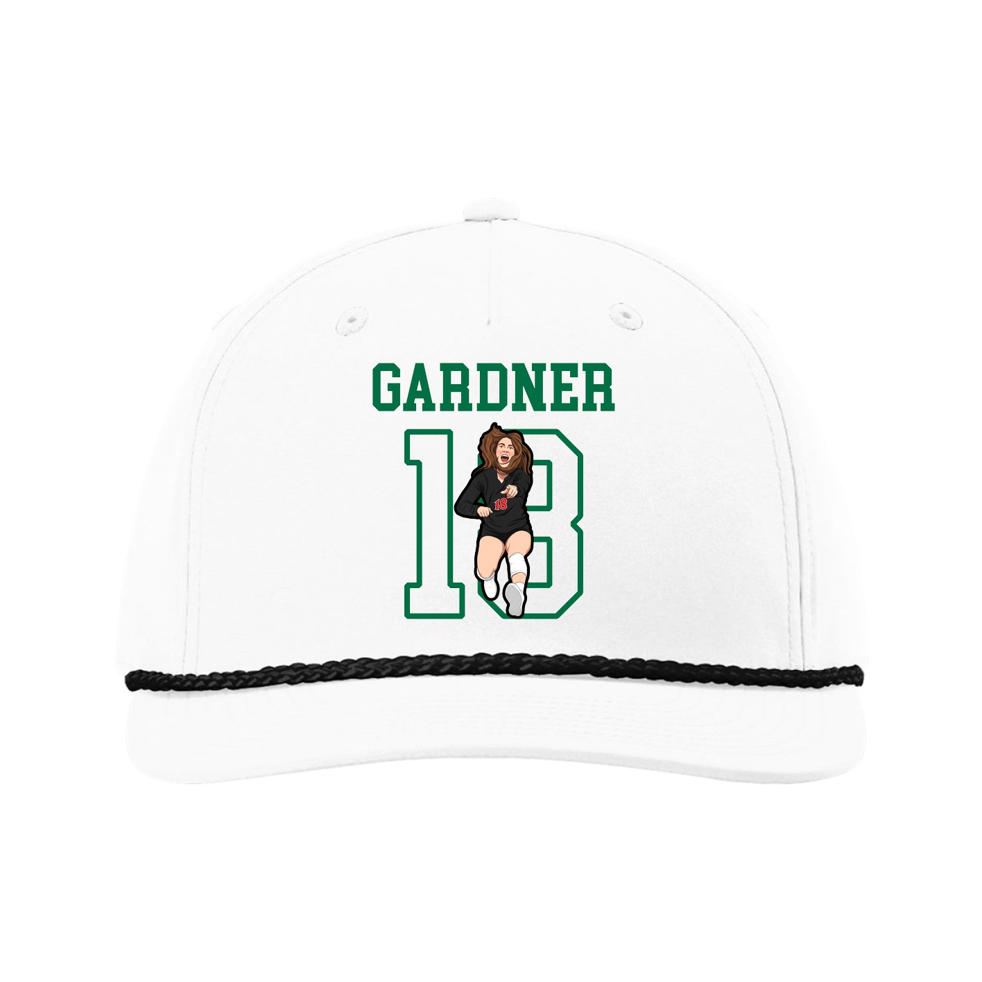 Five-Panel Classic Rope Cap — Shirsey in White