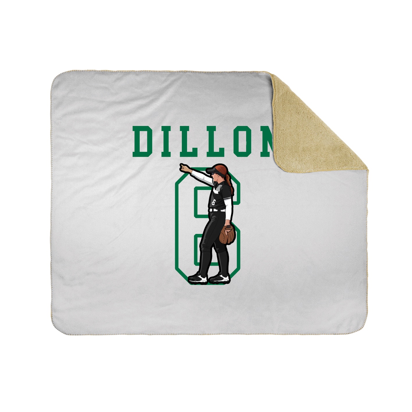 Throw Blanket — Shirsey in White
