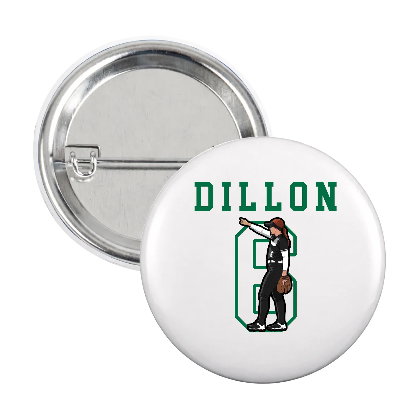 Game Day Button — Shirsey in White