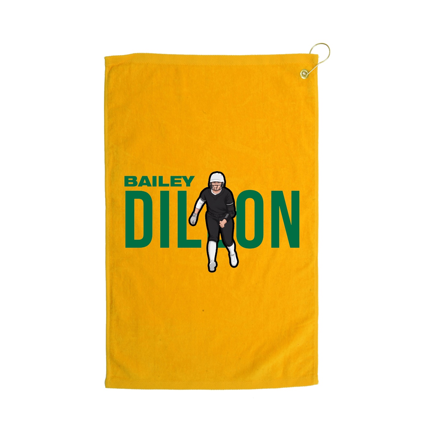 Golf Towel — Player Name in Gold