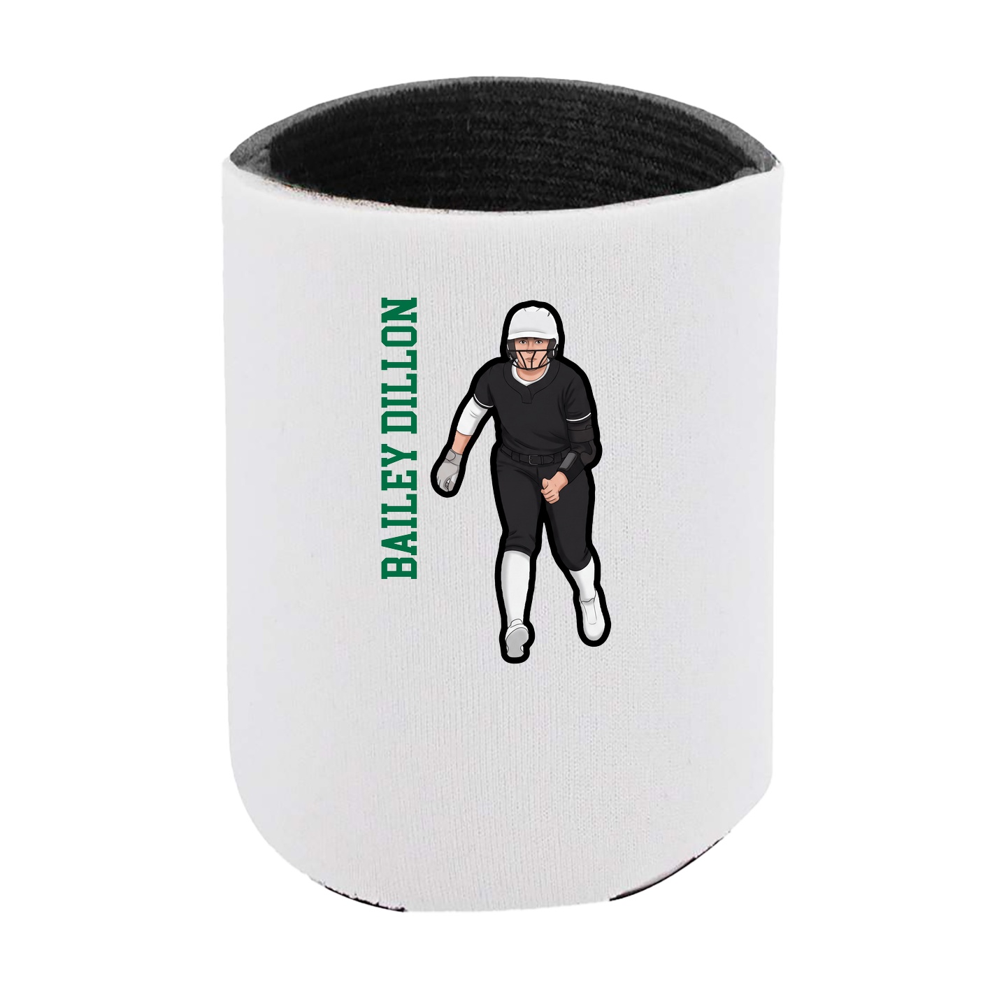 Can Holder — Name Vertical in White