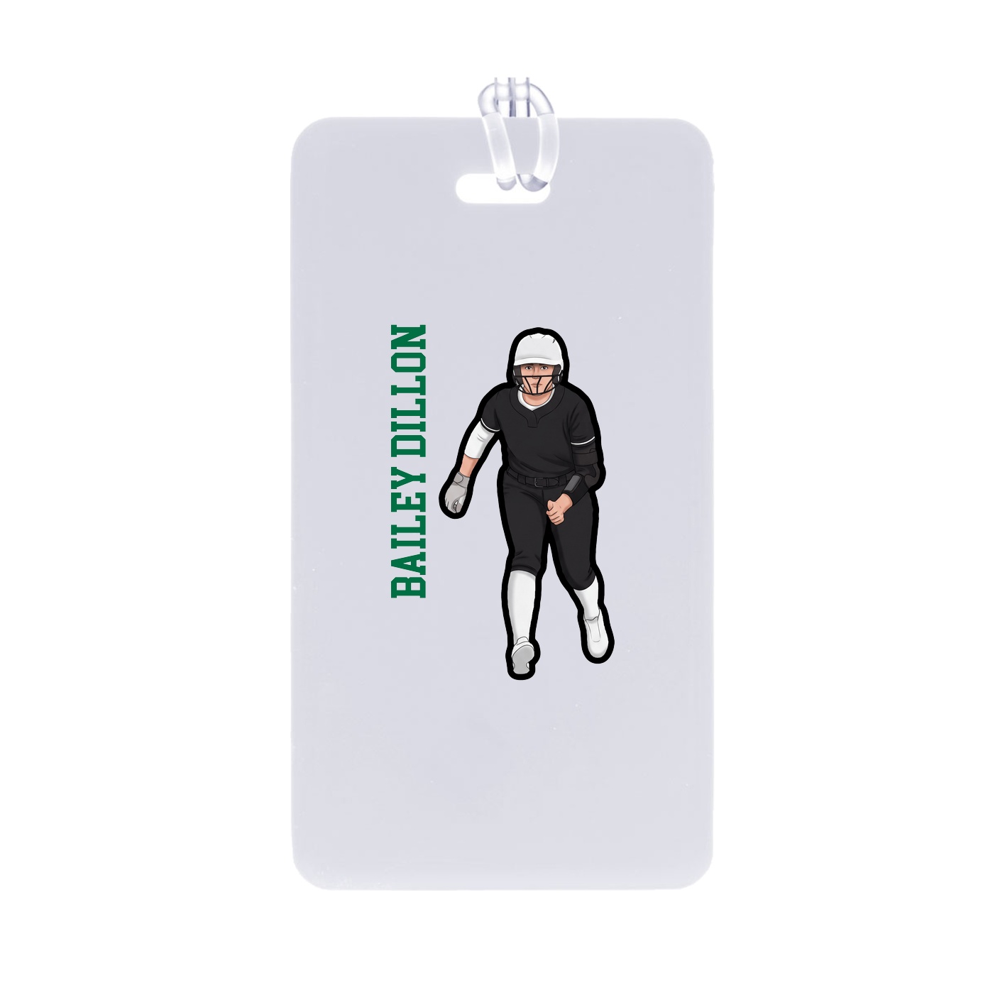 Bag Tag — Name Vertical in Classic