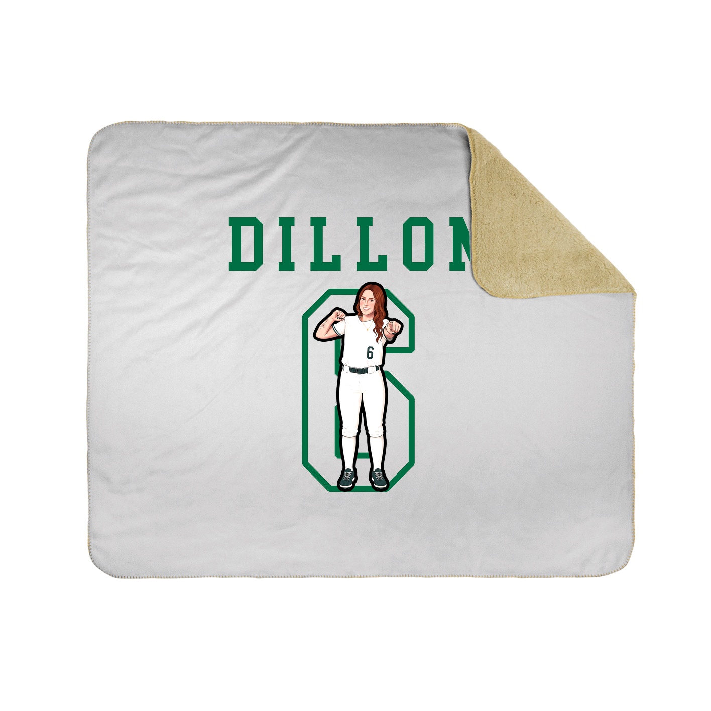 Throw Blanket — Shirsey in White