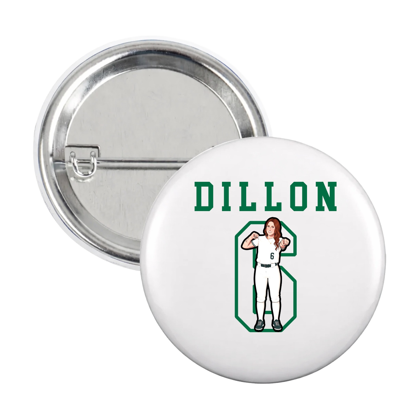 Game Day Button — Shirsey in White