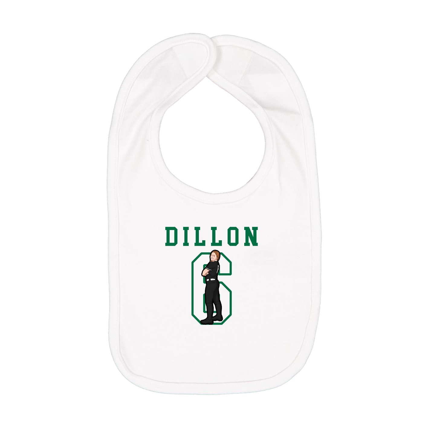 Infant Bib — Shirsey in White