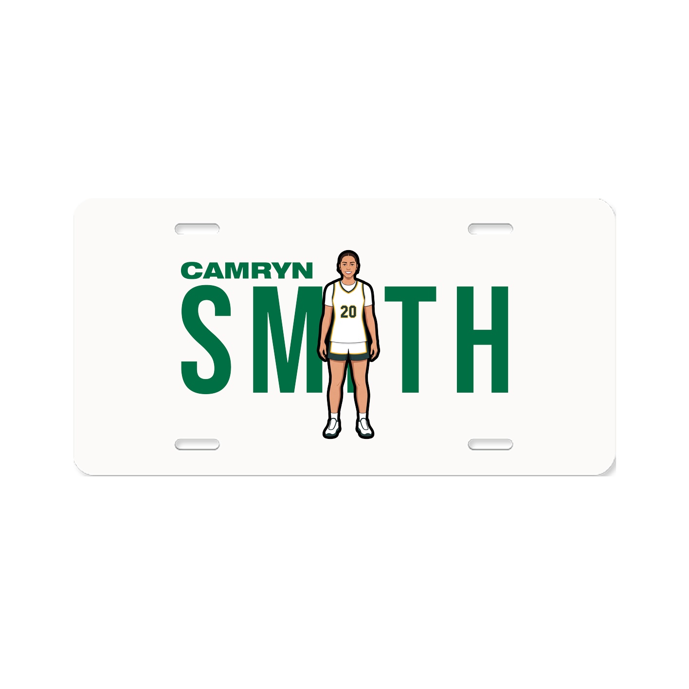 License Plate — Player Name in Classic