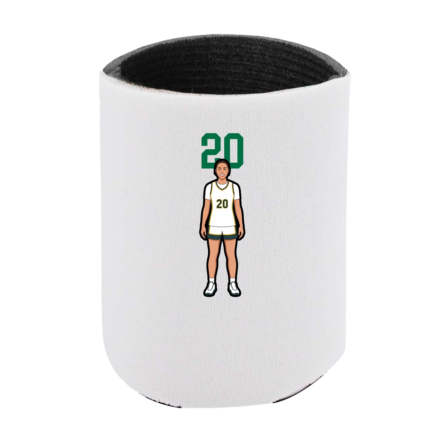 Can Holder — Number Top in White