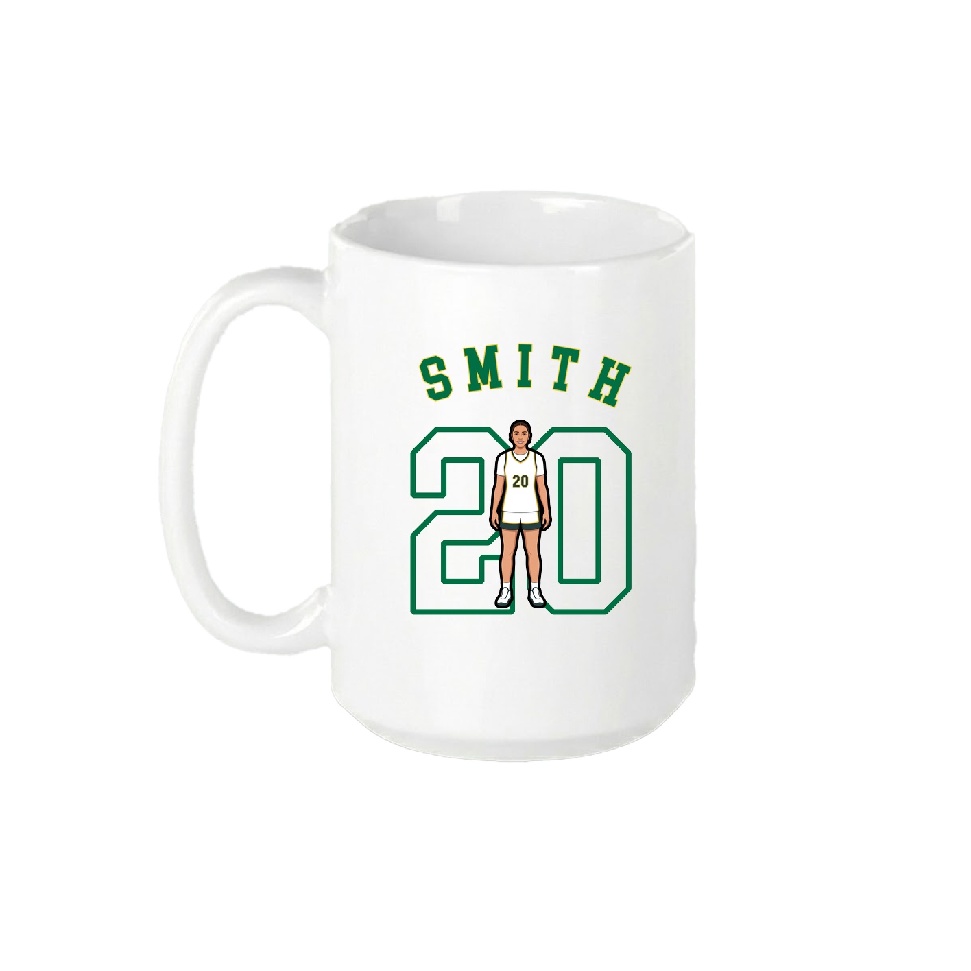 15oz Coffee Mug — Shirsey Arch in White