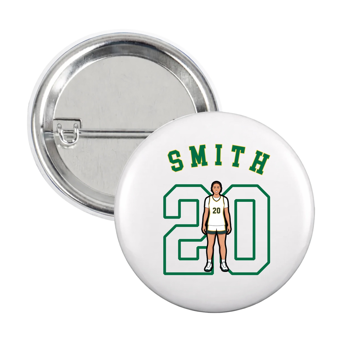 Game Day Button — Shirsey Arch in White