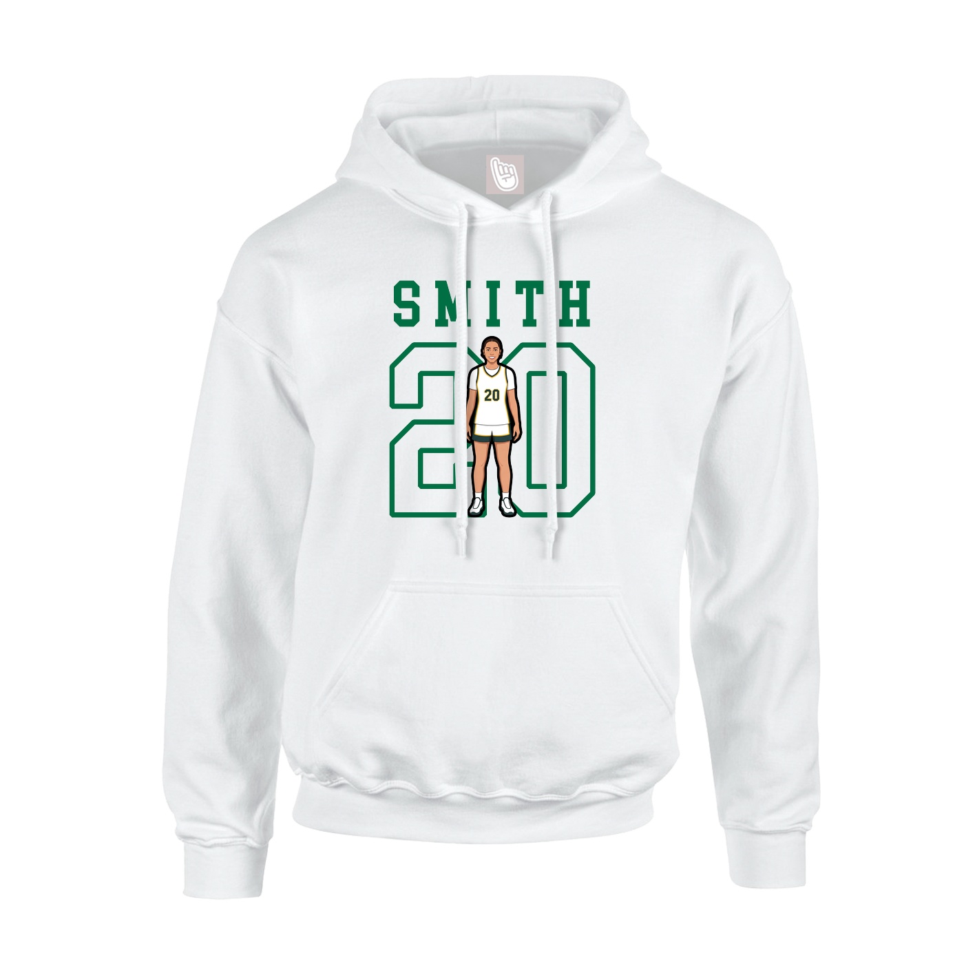Youth Hoodie — Shirsey in White