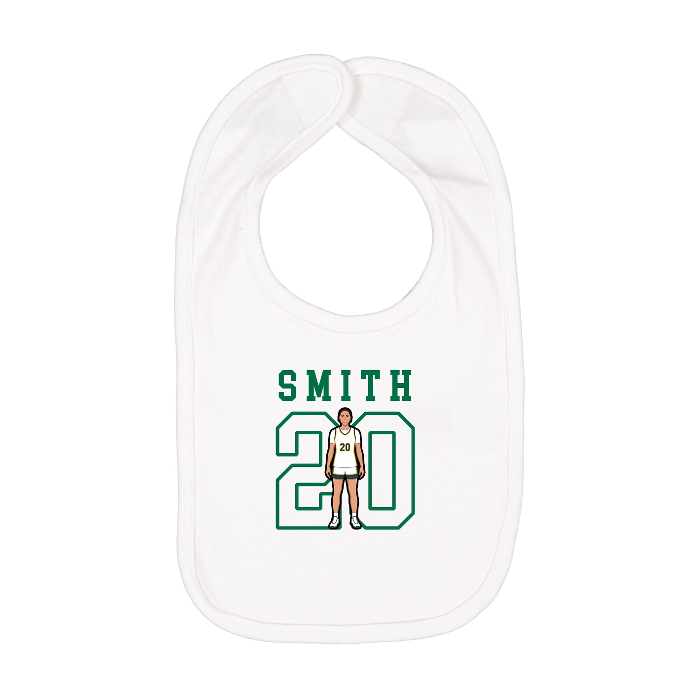 Infant Bib — Shirsey in White