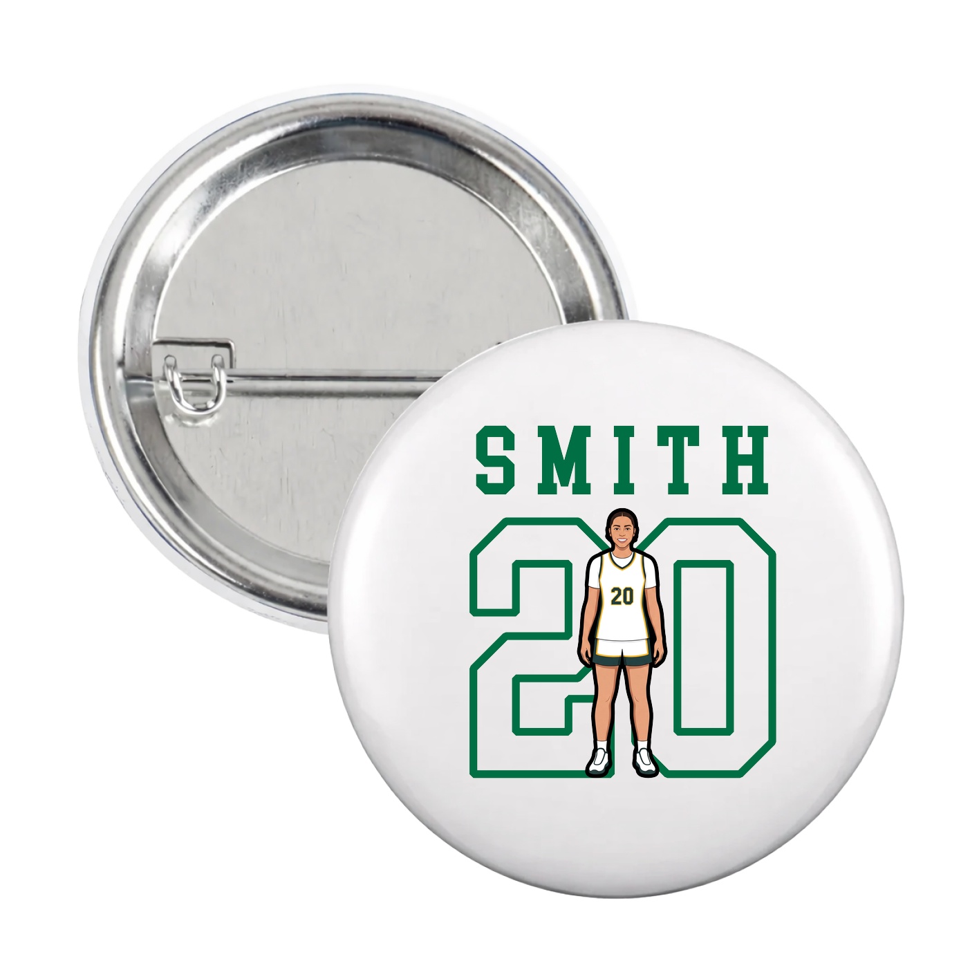 Game Day Button — Shirsey in White