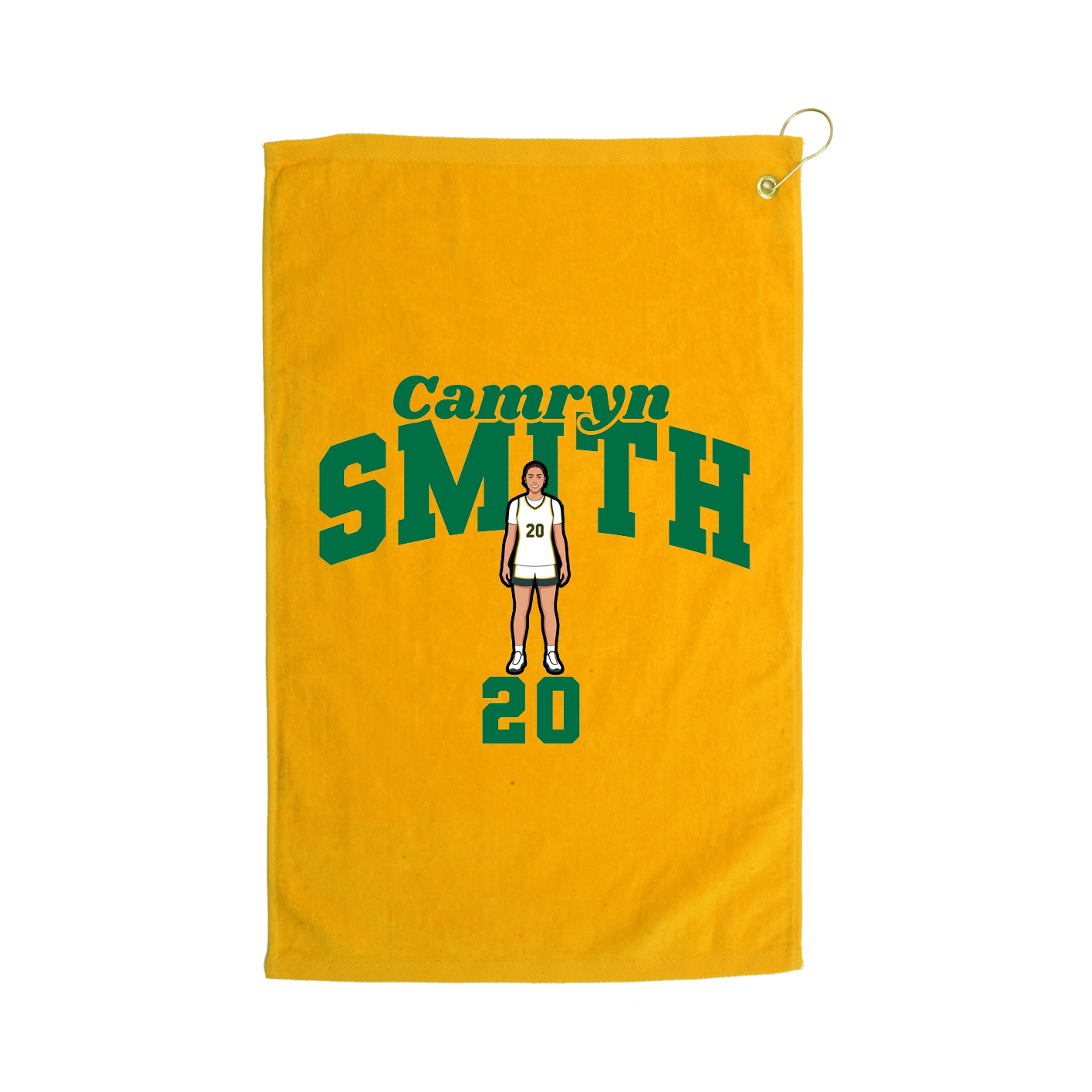 Golf Towel — Signature Arch in Gold